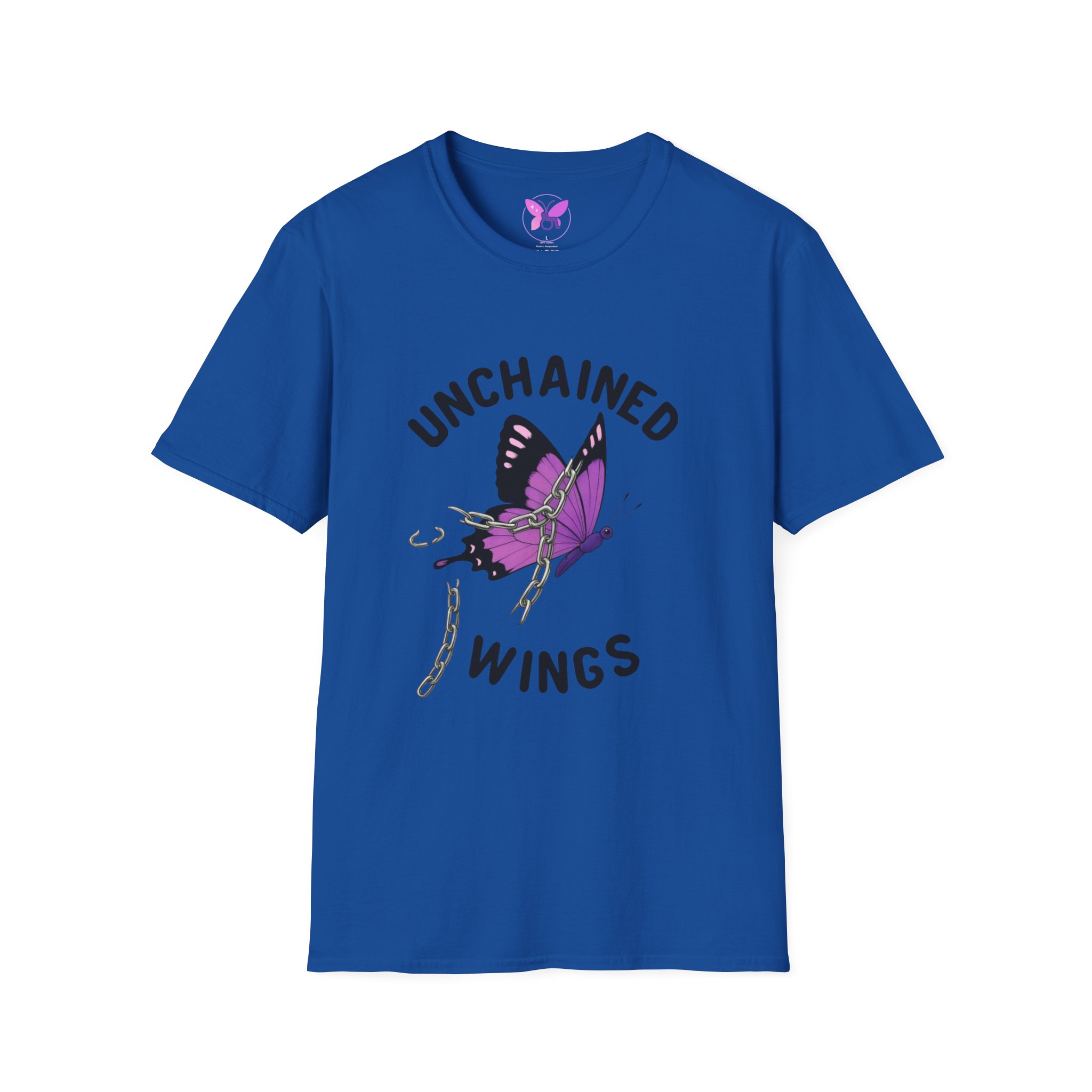 Unchained Butterfly Wings T-Shirt - Survivors, Dreamers, Free Spirits , Resilience, Purple Freedom Tee, Emancipation, Personal Growth Tee, - Image 13
