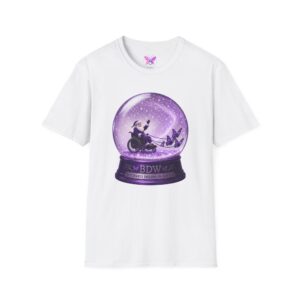Accessible Santa Sleigh Purple Magic Rider Graphic Tee