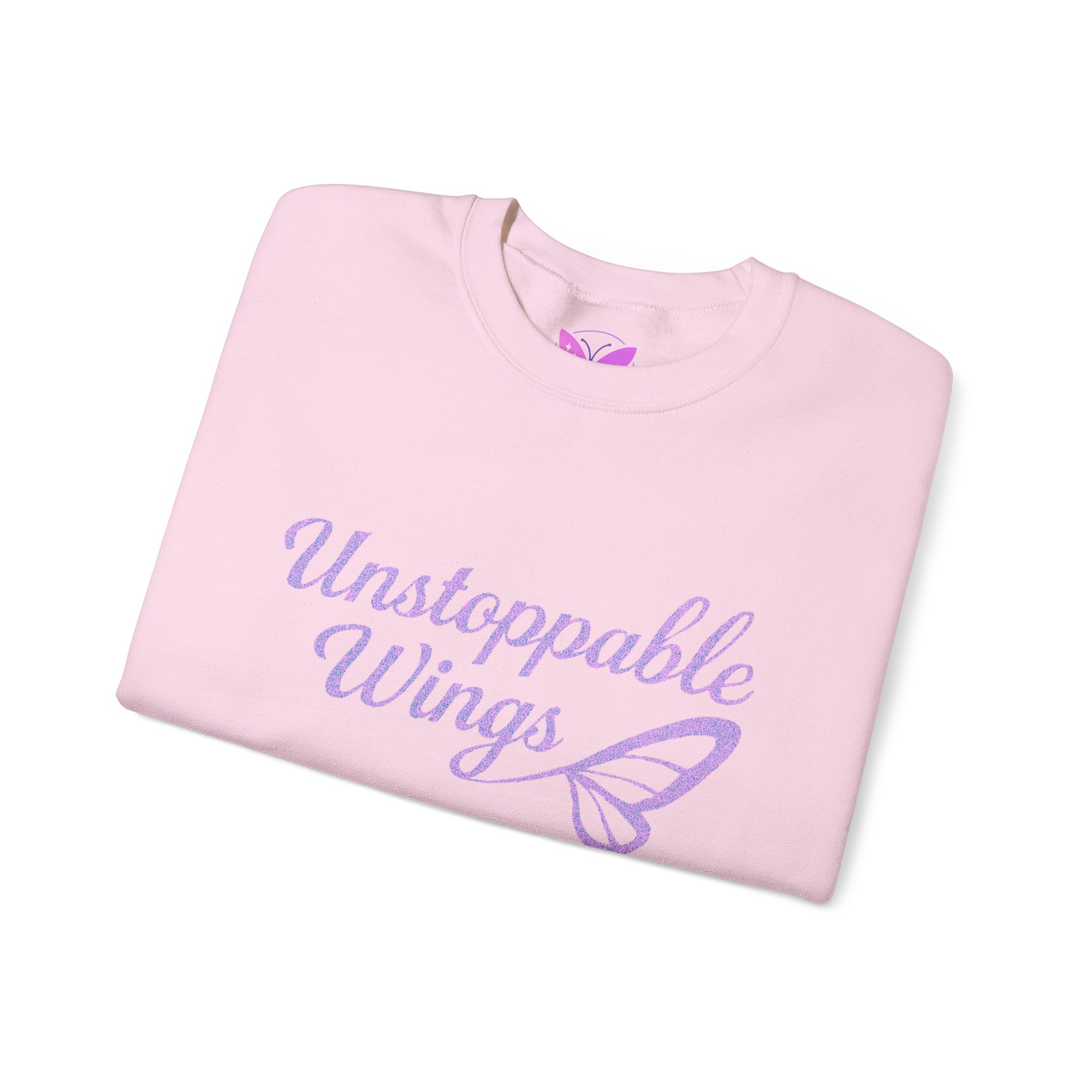 Unstoppable Wings Crewneck Sweatshirt - Cozy Unisex Apparel, Inspirational Gift, Butterfly Love, Everyday Comfort, Motivation Top - Image 3