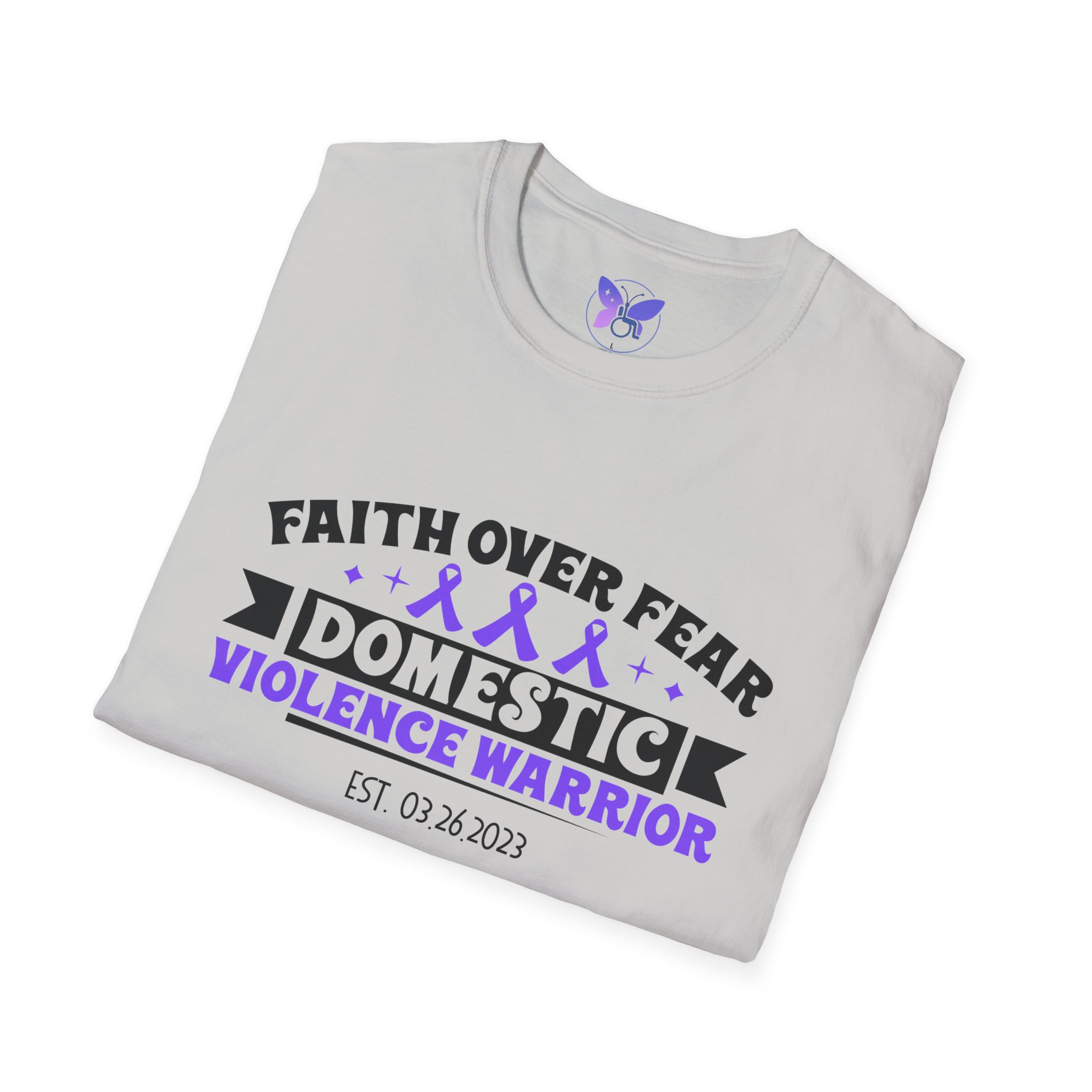 Personalized Domestic Violence Survivor T-Shirt, Awareness Tee, Warrior Shirt, Freedom Date, Milestone Tee, Unisex Softstyle Shirt - Image 4