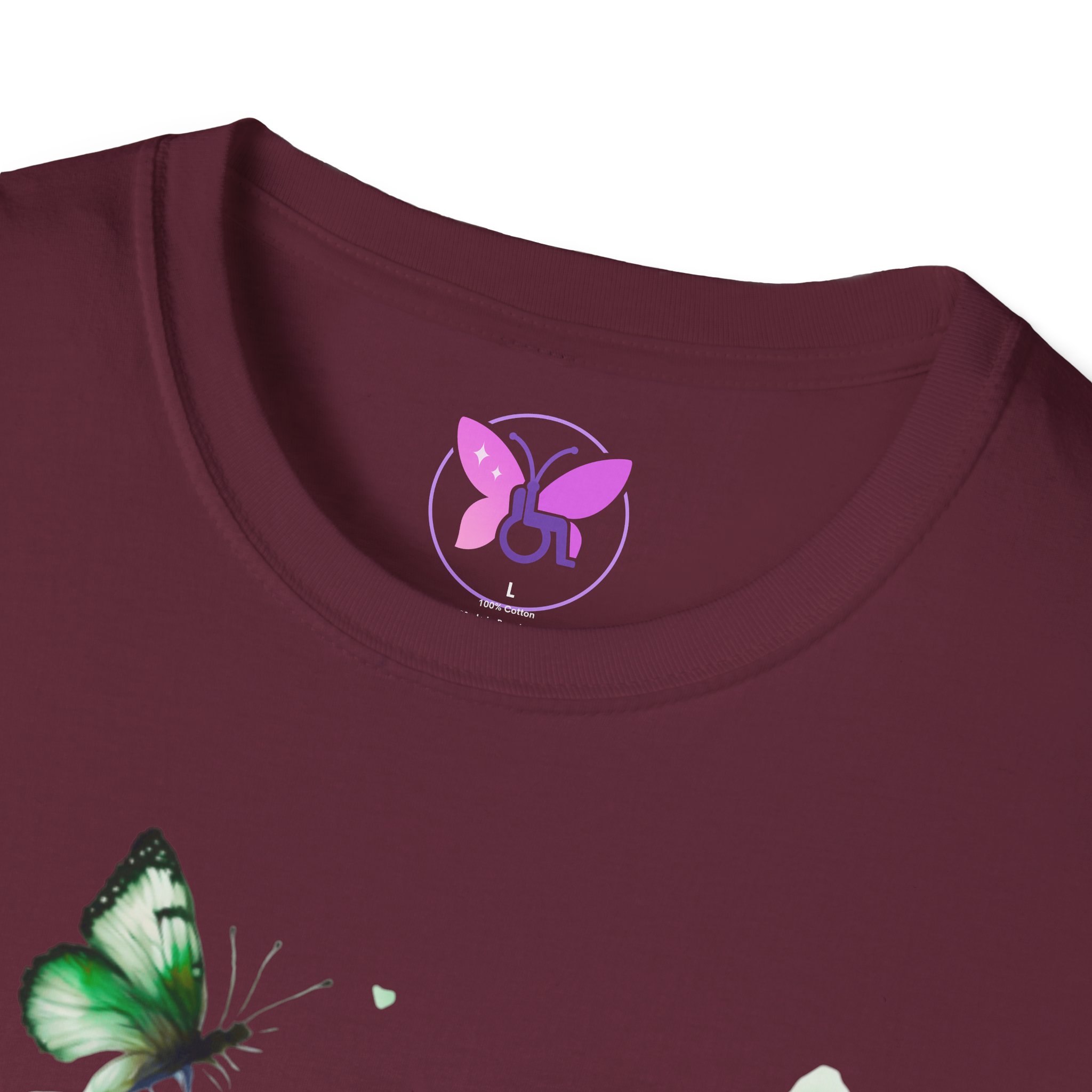 Cerebral Palsy Awareness T-Shirt Green Ribbon Butterfly Tee for Support, Disability Pride Unisex T-Shirt Gift for Campaign t-shirt - Image 11