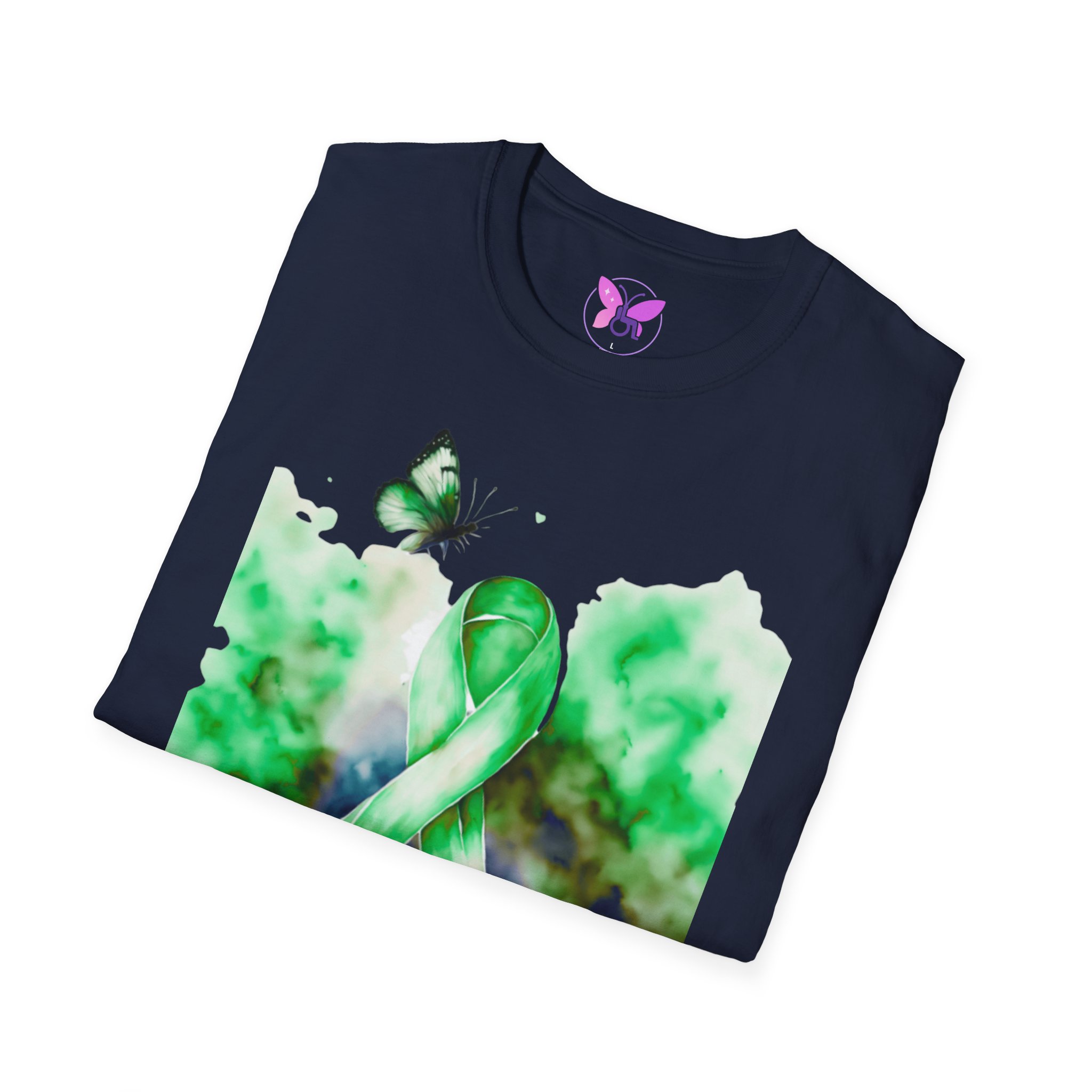 Cerebral Palsy Awareness T-Shirt Green Ribbon Butterfly Tee for Support, Disability Pride Unisex T-Shirt Gift for Campaign t-shirt - Image 24
