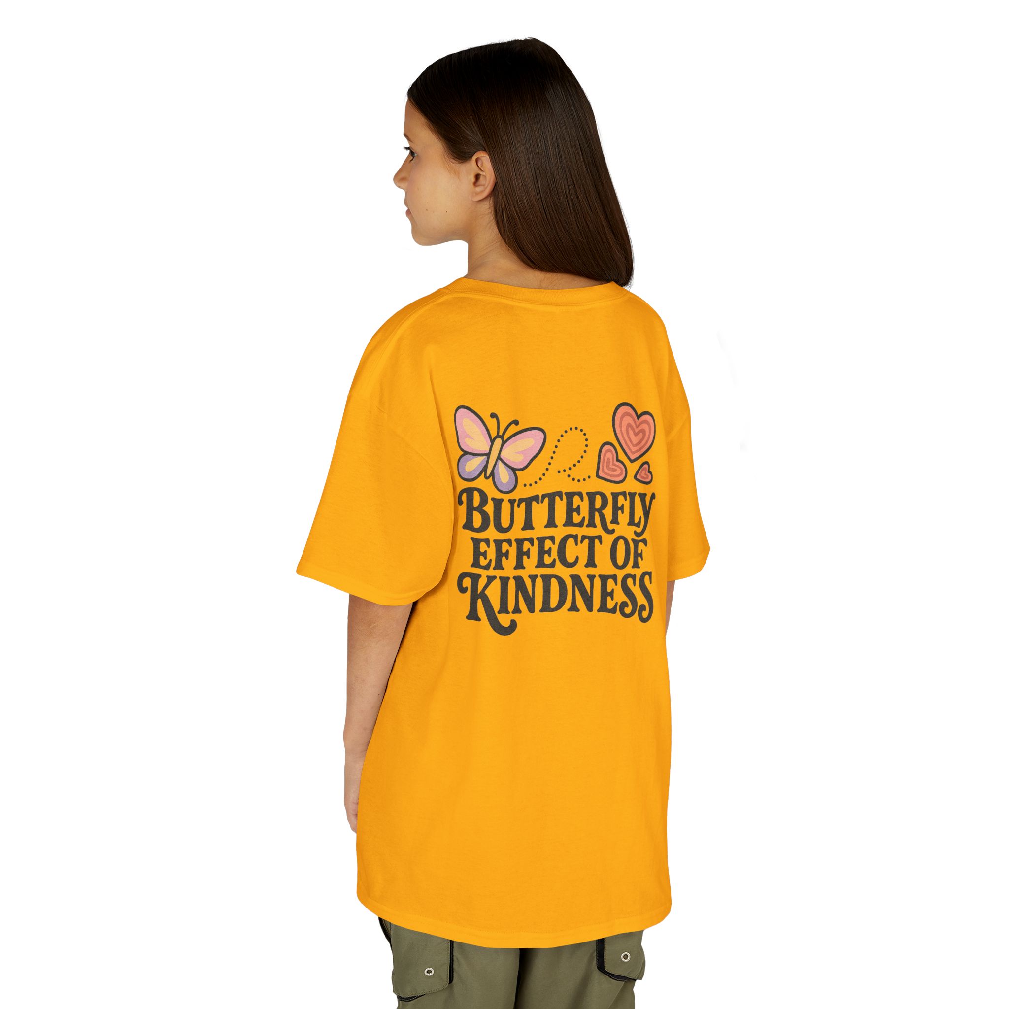 Kids Butterfly Effect of Kindness T-Shirt National Pink Shirt Day - Image 41