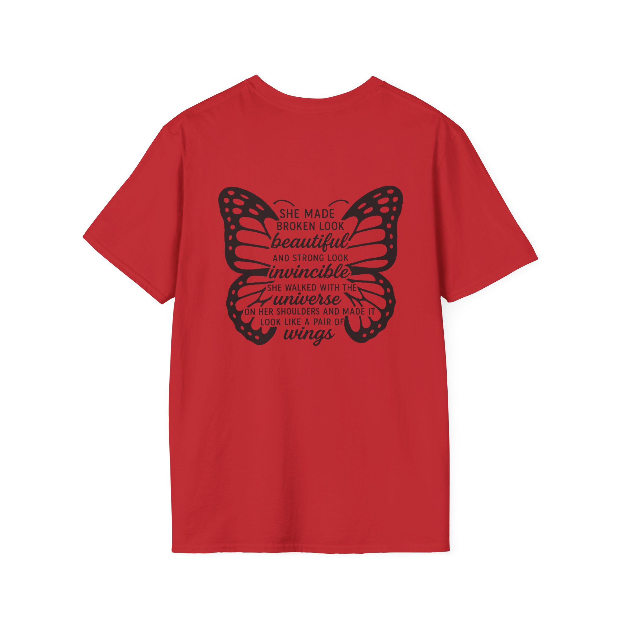 Butterfly Strength T-Shirt Wings Unchained Inspirational Tee, Empowerment , Motivational Gift, Resilient Tee, Surviour Tee, Purple Butterfly - Image 38