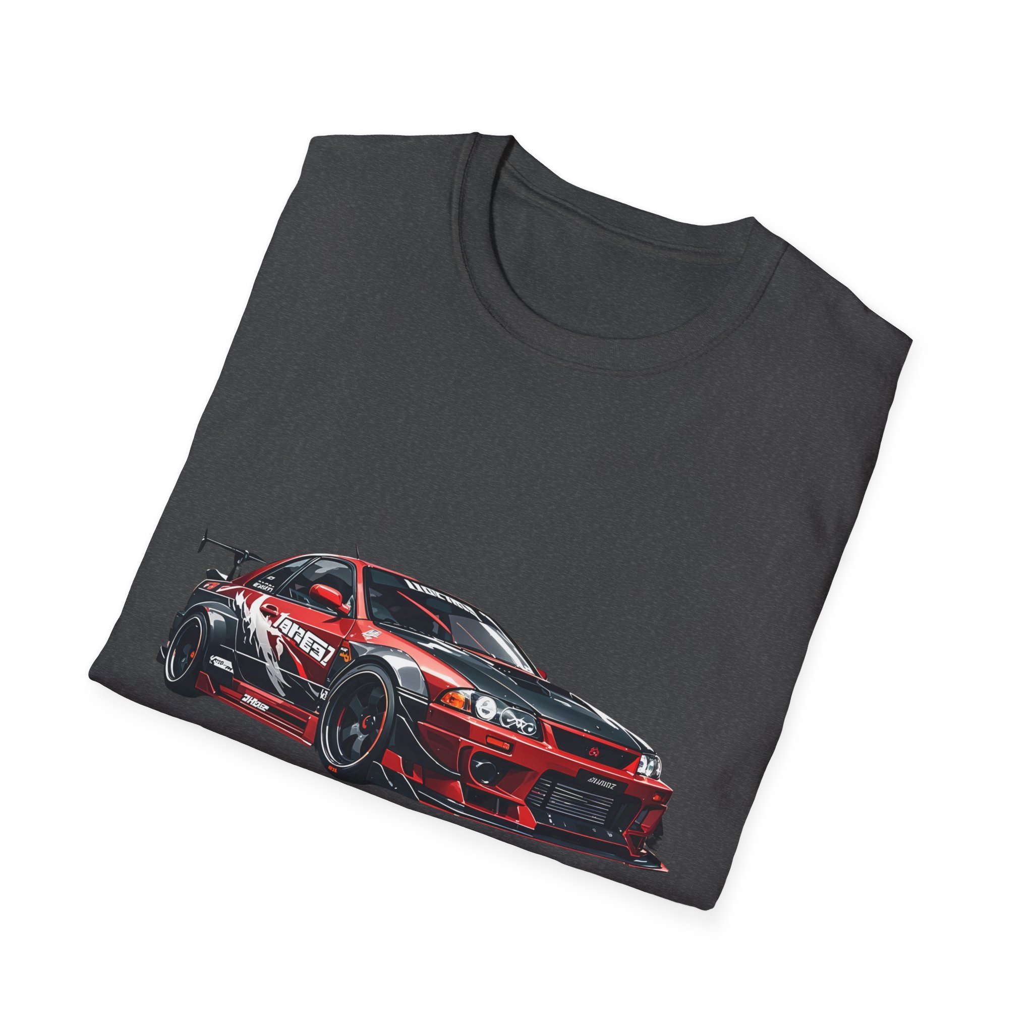 Red Drift Race Car T-Shirt | Sports Car Graphic Tee - Image 24