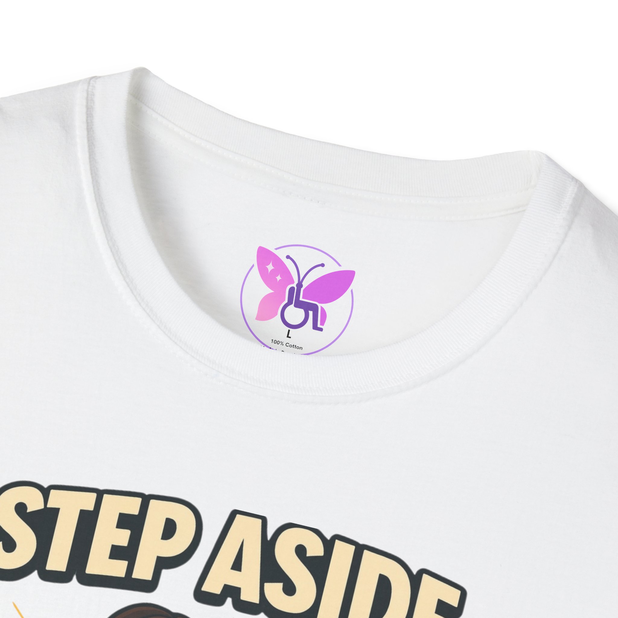 Personalized I Roll With Style Unisex Softstyle T-Shirt, Custom Disability Awareness Tee, Handicap Support Shirt, Inclusive Fashion Top, - Image 3