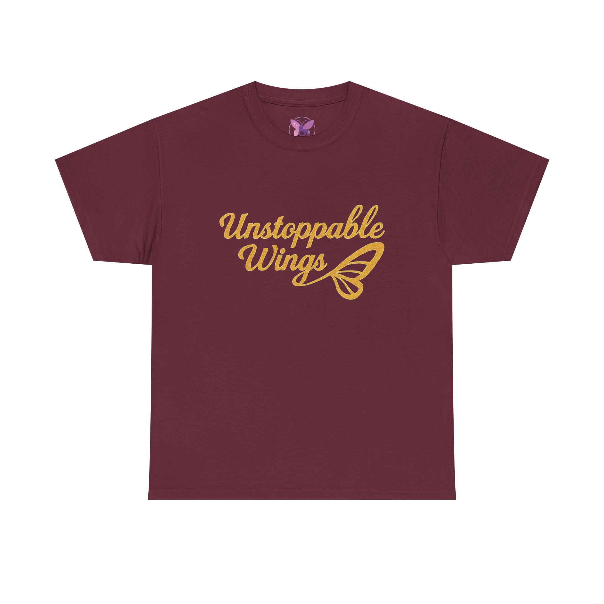 Unstoppable Wings Motivational T-Shirt for Women & Men | Butterfly Empowerment Tee | Inspirational Gift Unisex Heavy Cotton Tee - Image 13