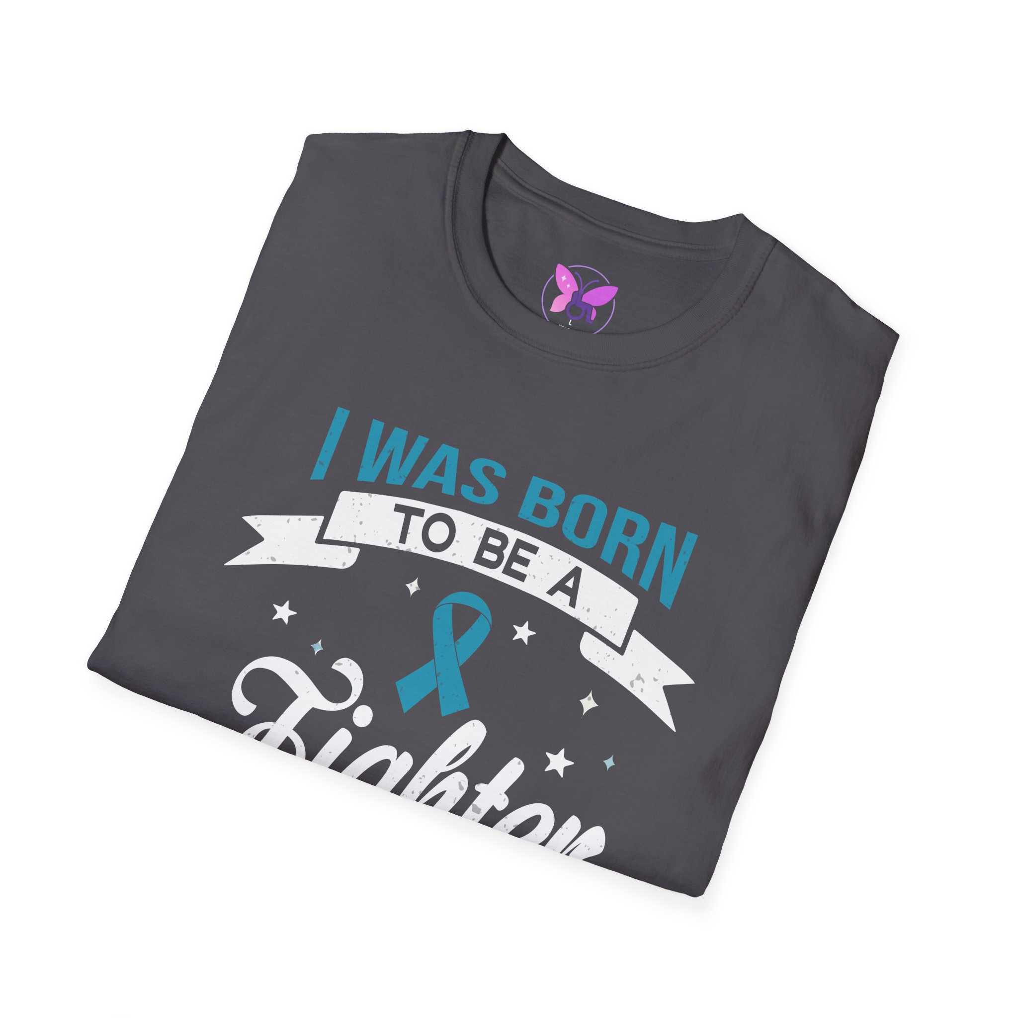 Ribbon Awareness T-Shirt Ovarian Cancer, Sexual Asault Motivational Fighter Unisex Tee| I | Resilience & Motivation Gift for Survivors - Image 12