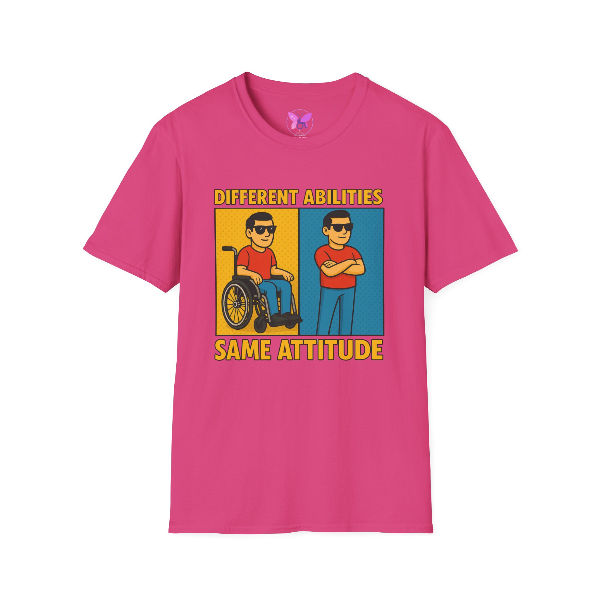 Different Abilities Same Attitude T-Shirt Disability Empowerment Tee Inclusive Unisex Shirt - Image 37