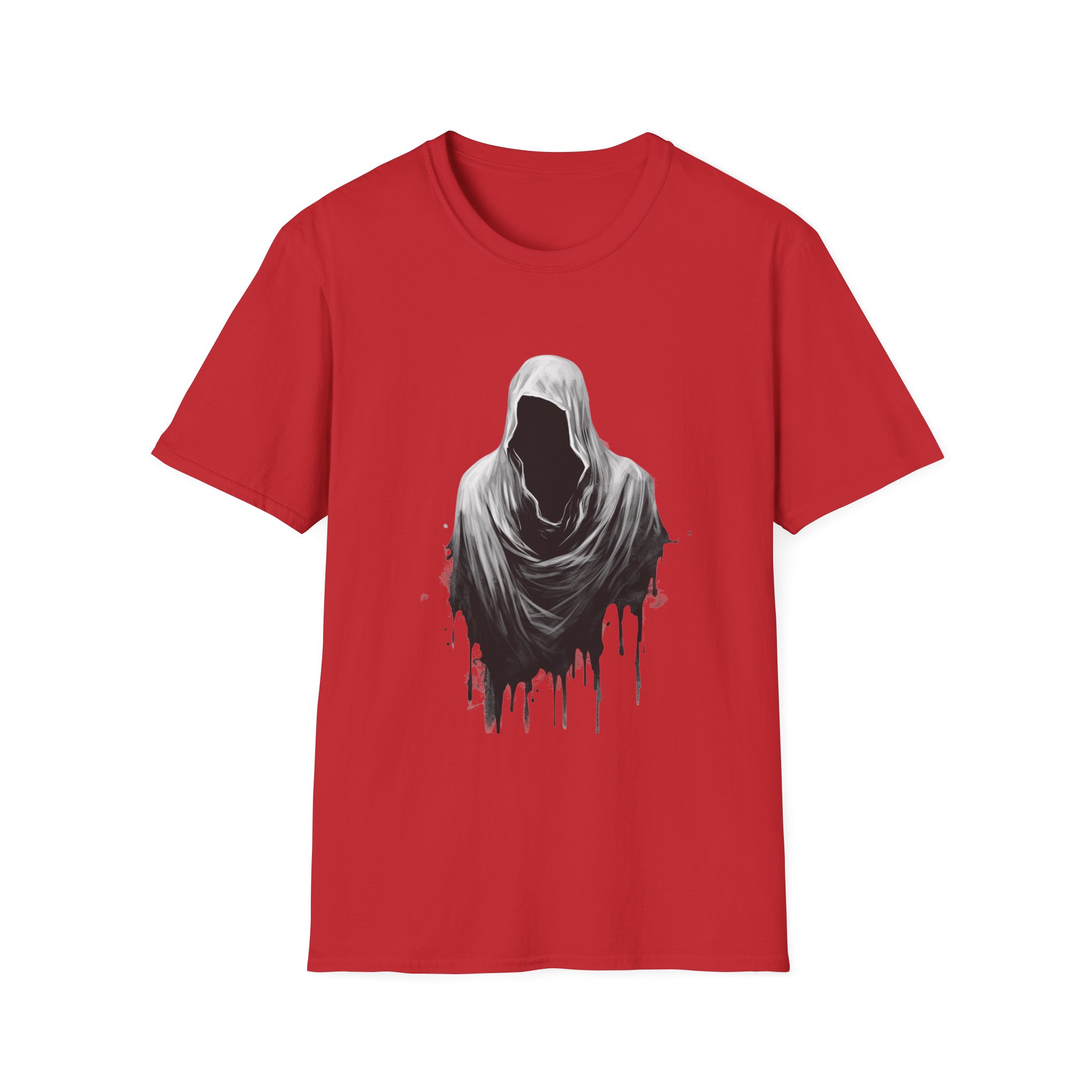 Hooded Void Graphic Tee Gothic Horror Dripping Cloak T Shirt, Streetwear, Dark Fantasy Apparel Spooky Tee Halloween Shirt Gift For Goth - Image 17