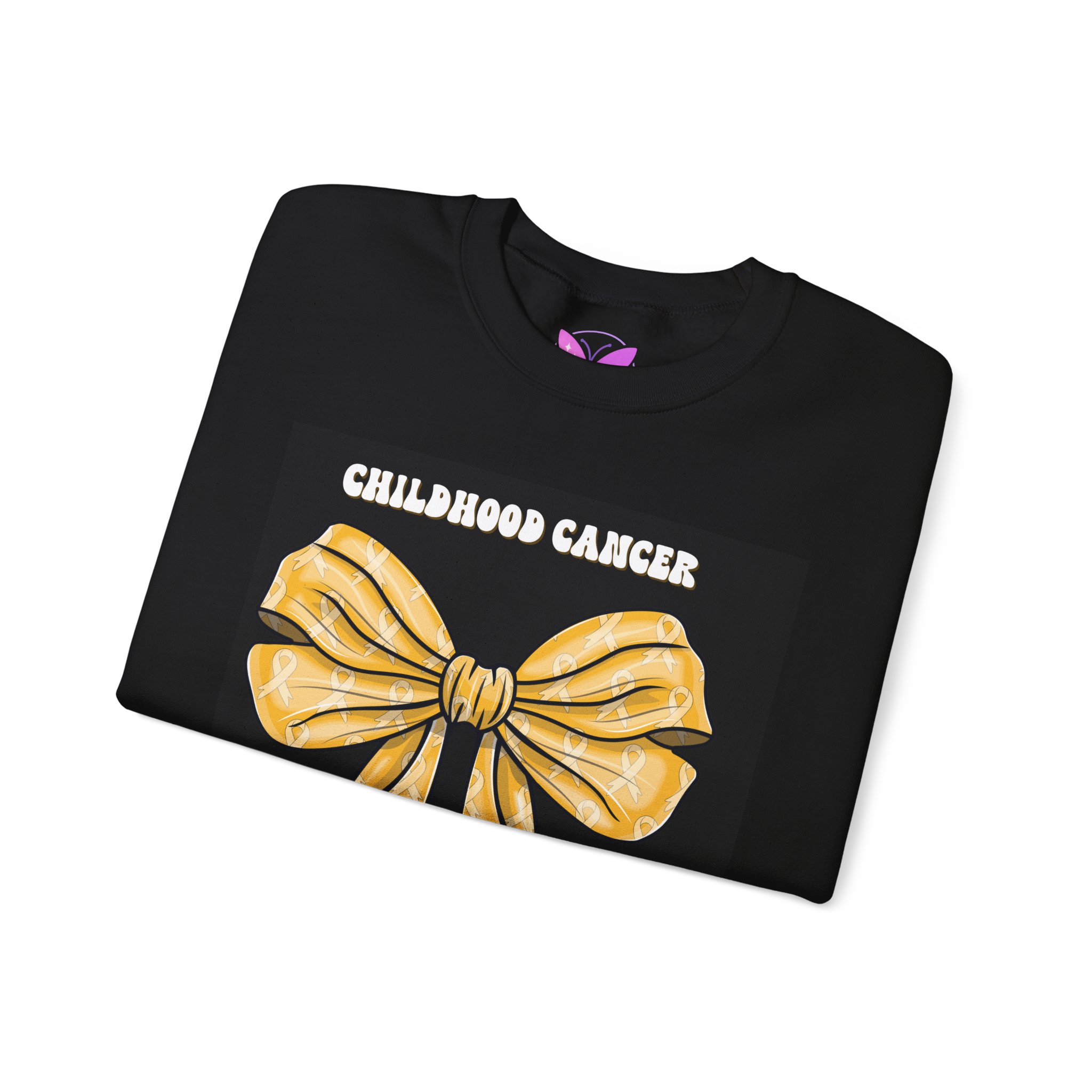 Childhood Cancer Gold Ribbon Sweatshirt -Awareness Sweatshirt, Advocacy Apparel, Fundraiser Gift, Cancer Awareness, Survivor Support - Image 11