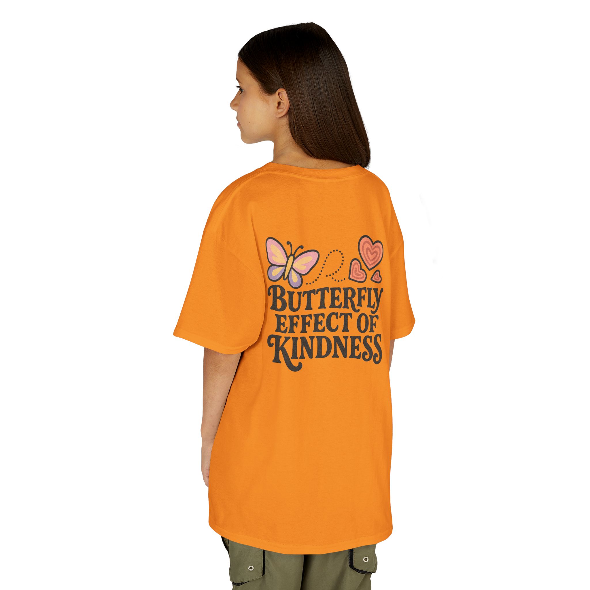 Kids Butterfly Effect of Kindness T-Shirt National Pink Shirt Day - Image 34