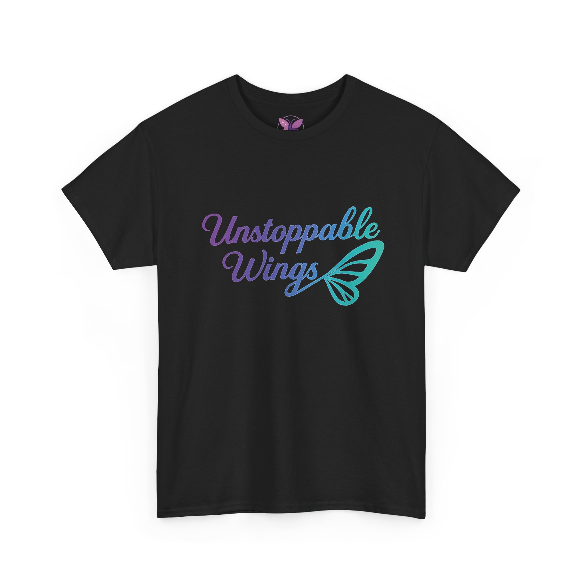 Unstoppable Wings Motivational T-Shirt for Women & Men | Butterfly Empowerment Tee | Inspirational Gift Unisex Heavy Cotton Tee - Image 7