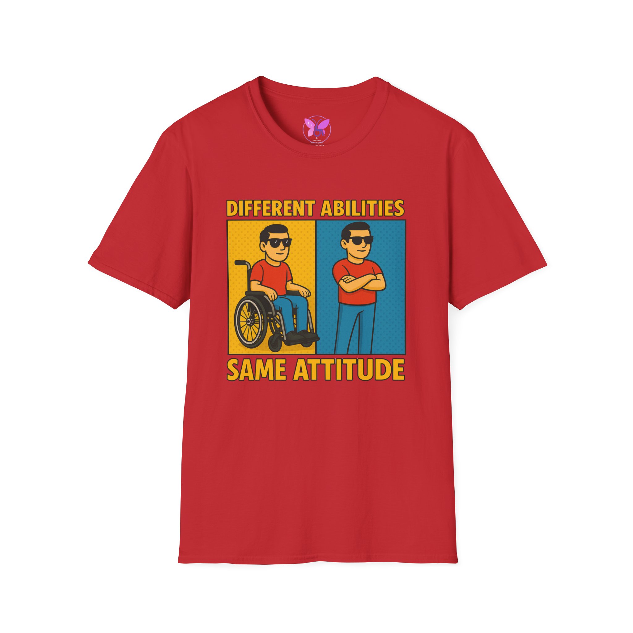 Different Abilities Same Attitude T-Shirt Disability Empowerment Tee Inclusive Unisex Shirt - Image 41