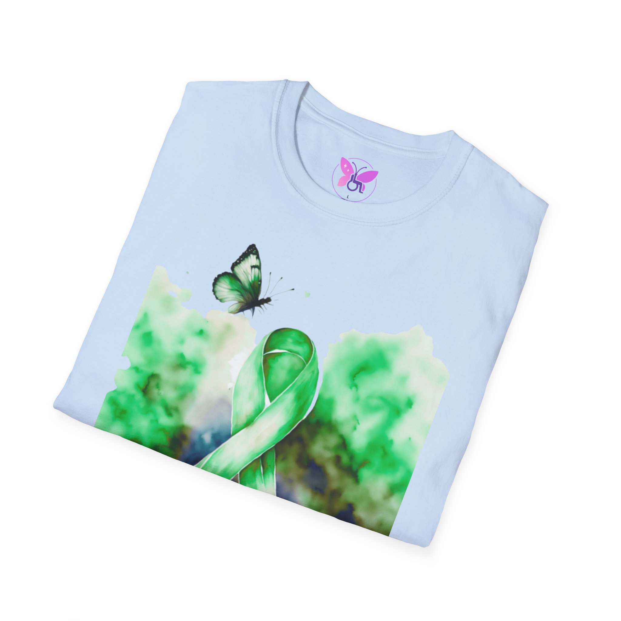 Cerebral Palsy Awareness T-Shirt Green Ribbon Butterfly Tee for Support, Disability Pride Unisex T-Shirt Gift for Campaign t-shirt - Image 16