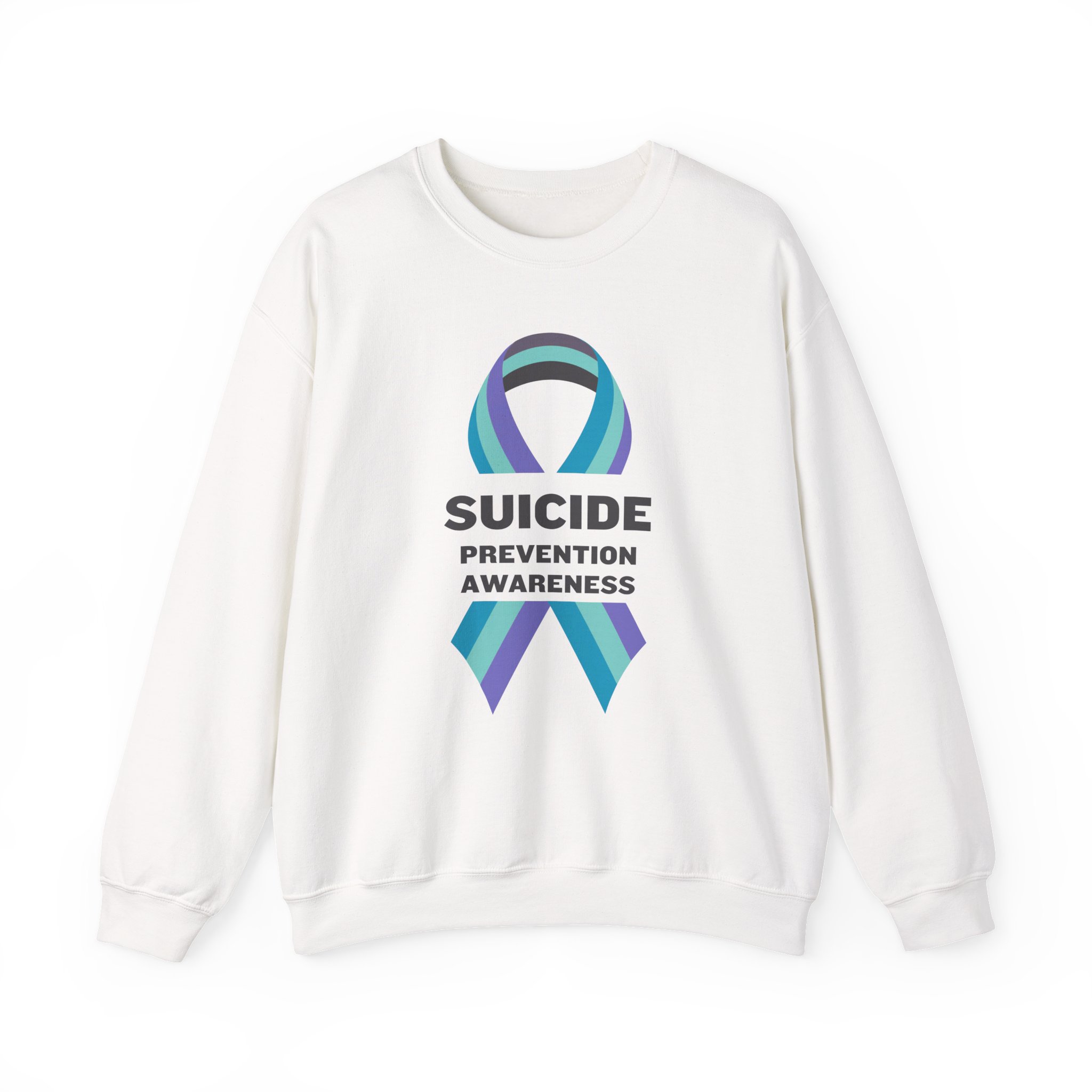 Suicide Prevention Awareness Crewneck Sweatshirt, Support Mental Health, Unisex Heavy Blend™, Casual Comfort, Gift for Awareness Events