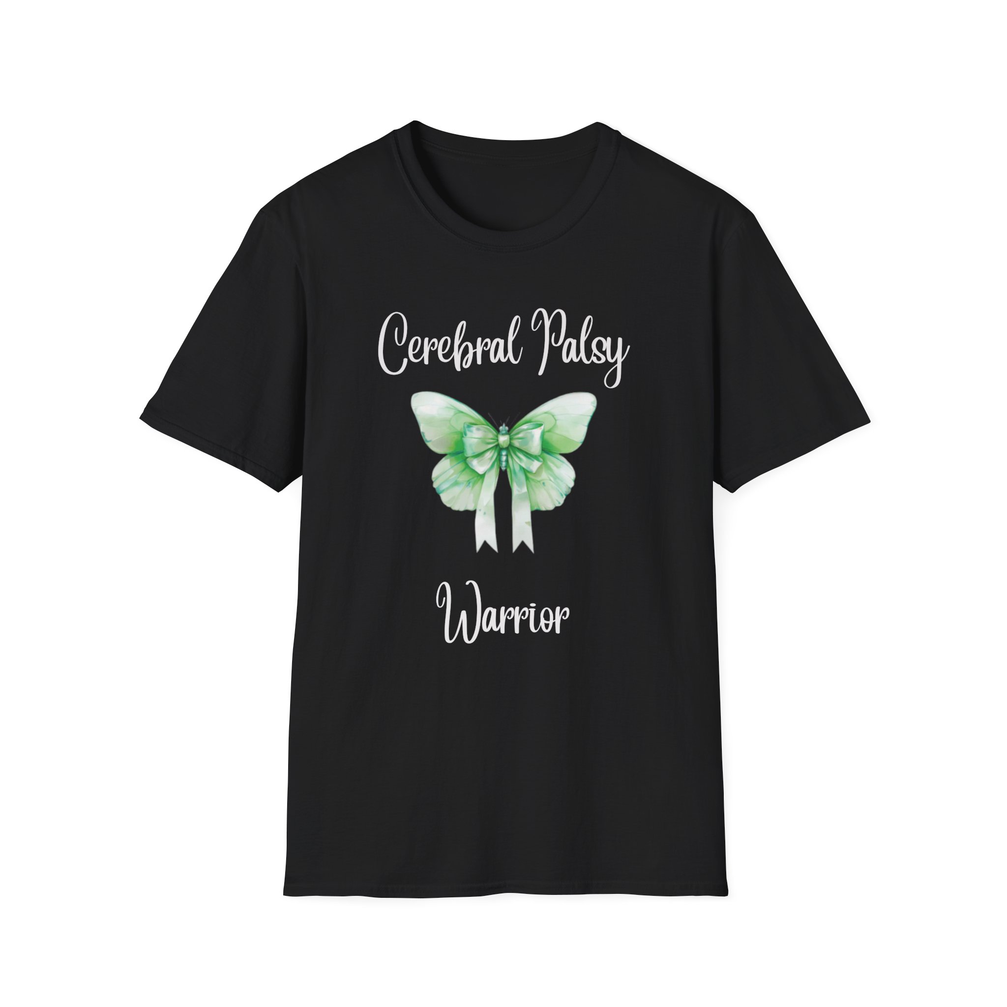 Cerebral Palsy Warrior Awareness T-Shirt Green Butterfly Tee for Fighters, Advocates, Disability Tee, Fundraisers, Empowerment Tee - Image 5