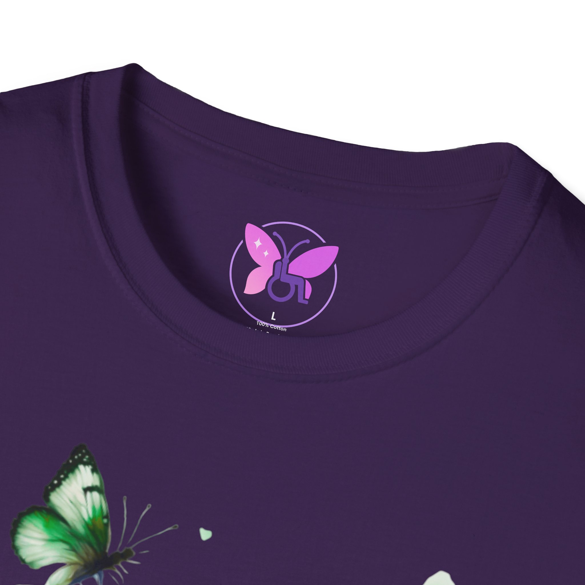 Cerebral Palsy Awareness T-Shirt Green Ribbon Butterfly Tee for Support, Disability Pride Unisex T-Shirt Gift for Campaign t-shirt - Image 27