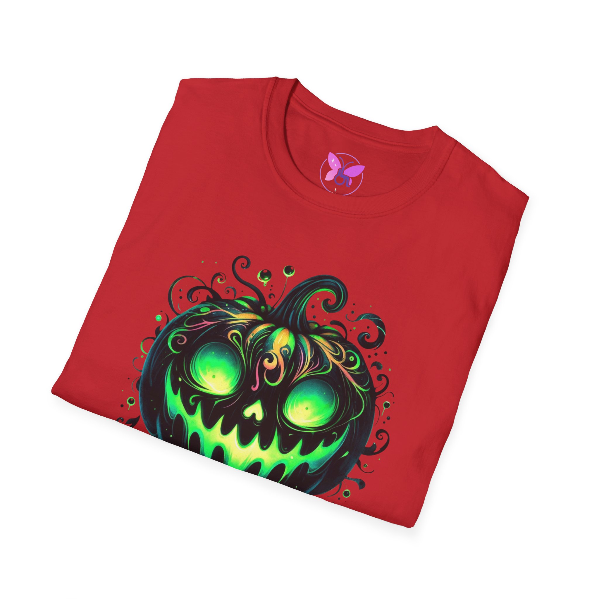 Halloween Glow Pumpkin T-Shirt Lets Get Lit Green Jack O Lantern Tee Spooky Funny Halloween Party Shirt Halloween Costume Top - Image 40