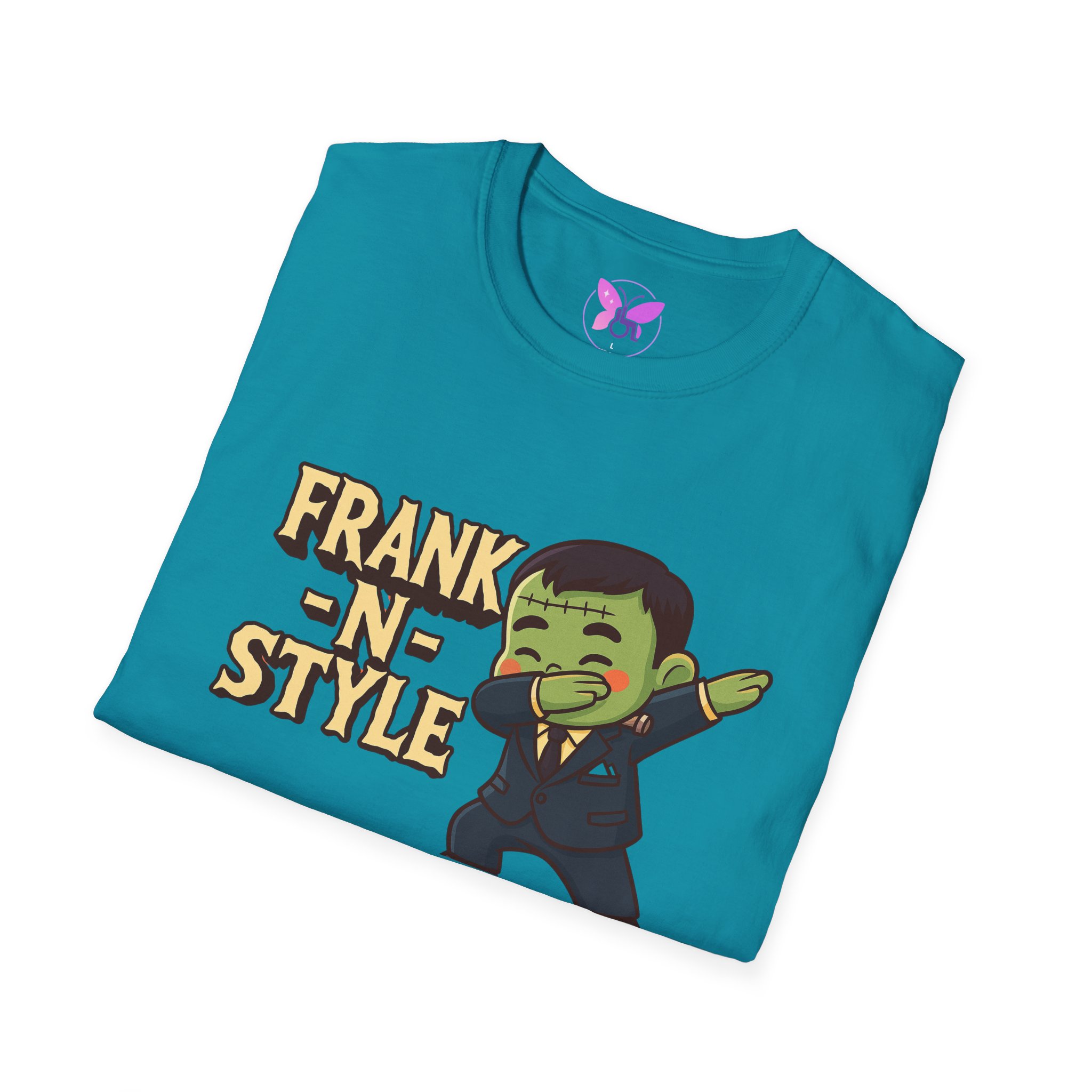 Boy Frank N Style Dabbing T-Shirt for Adults, Unisex Tee Shirt, Softstyle Top, Fun Graphic Tee, Trendy Hip Shirt, Cool Cotton Tshirt - Image 32