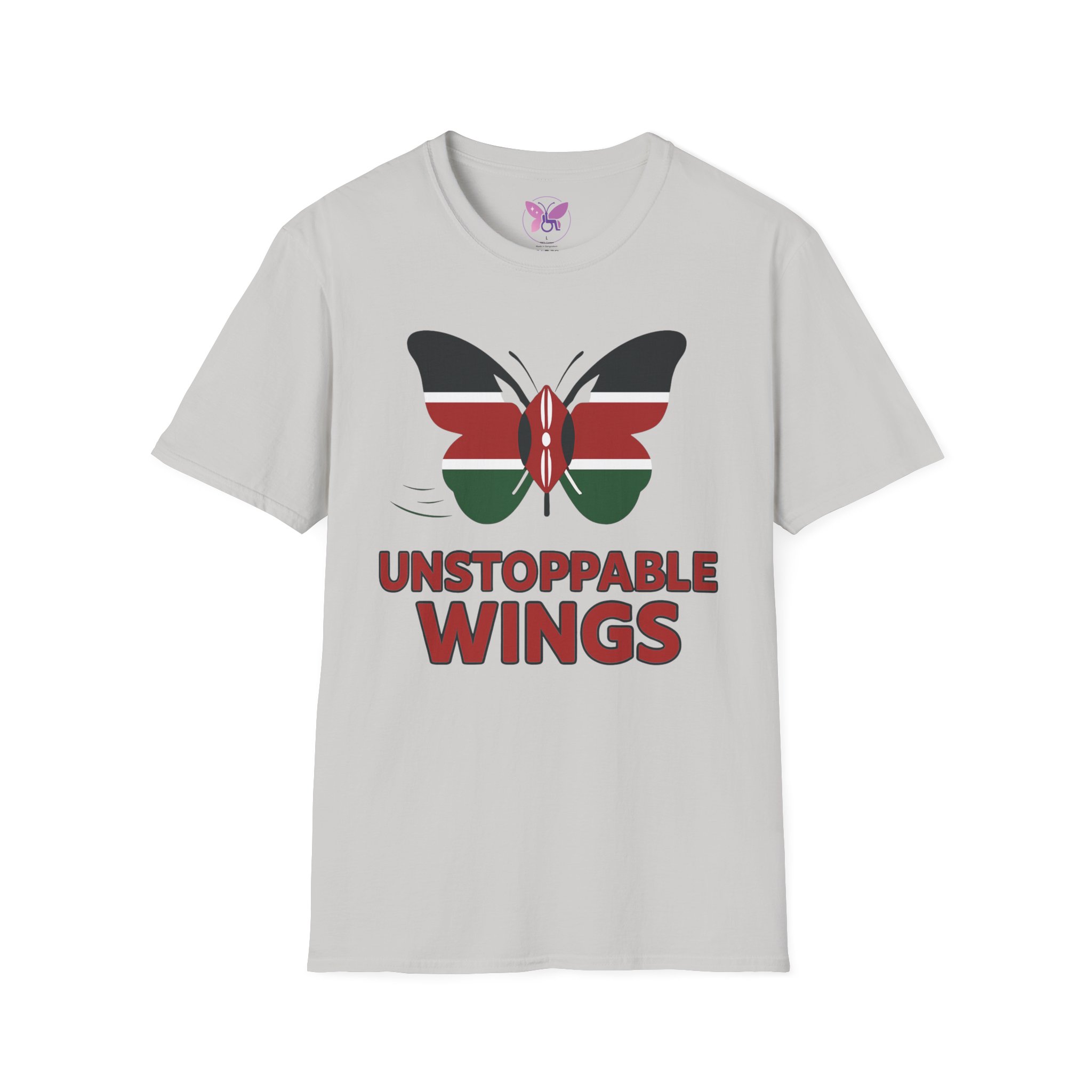 Unstoppable Wings T-Shirt, Butterfly Tee, Kenyan Pride Shirt, Unisex Graphic Tee, Kenya Flag Butterfly Tee, Heritage Tee Gift Comfort Fit - Image 9