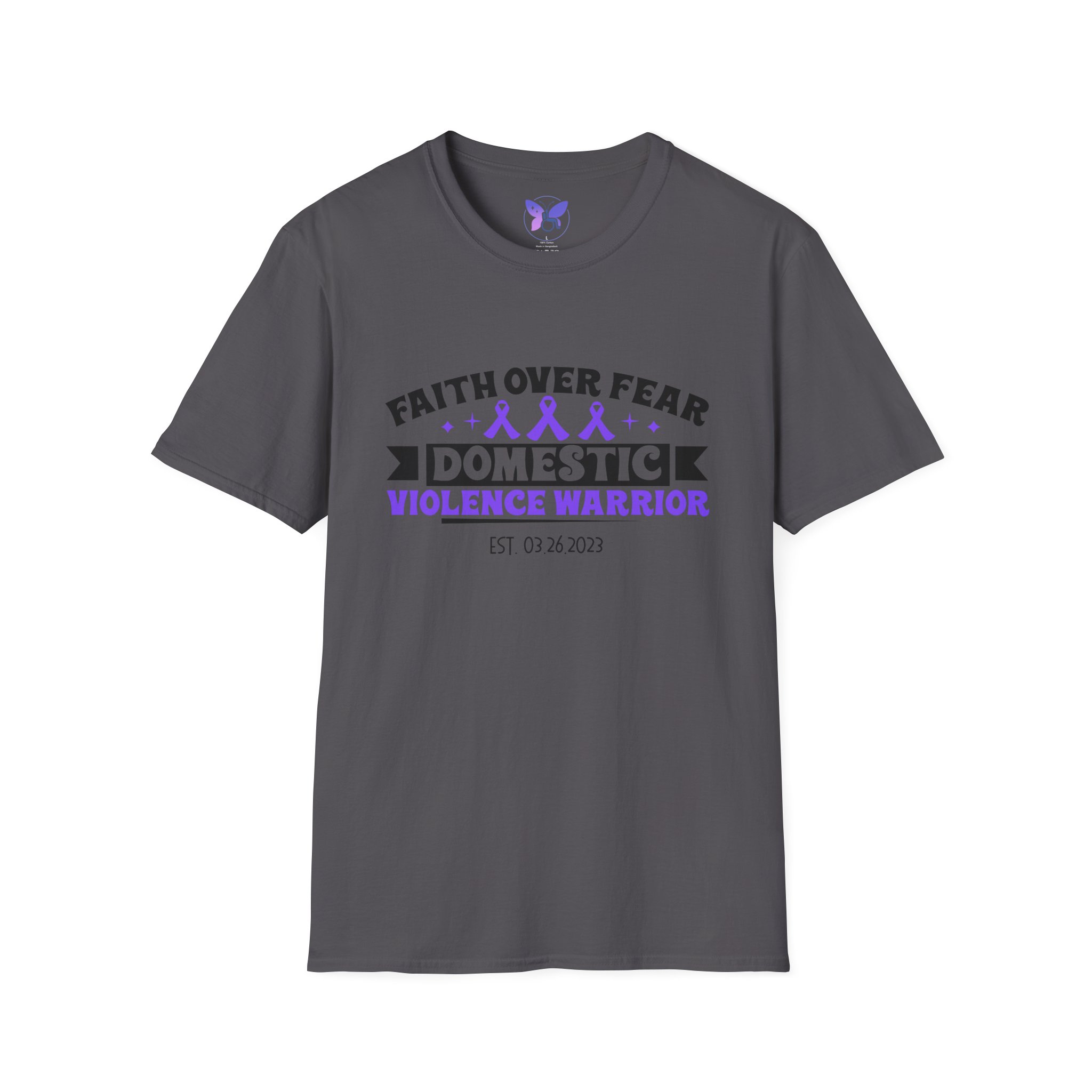 Personalized Domestic Violence Survivor T-Shirt, Awareness Tee, Warrior Shirt, Freedom Date, Milestone Tee, Unisex Softstyle Shirt - Image 9