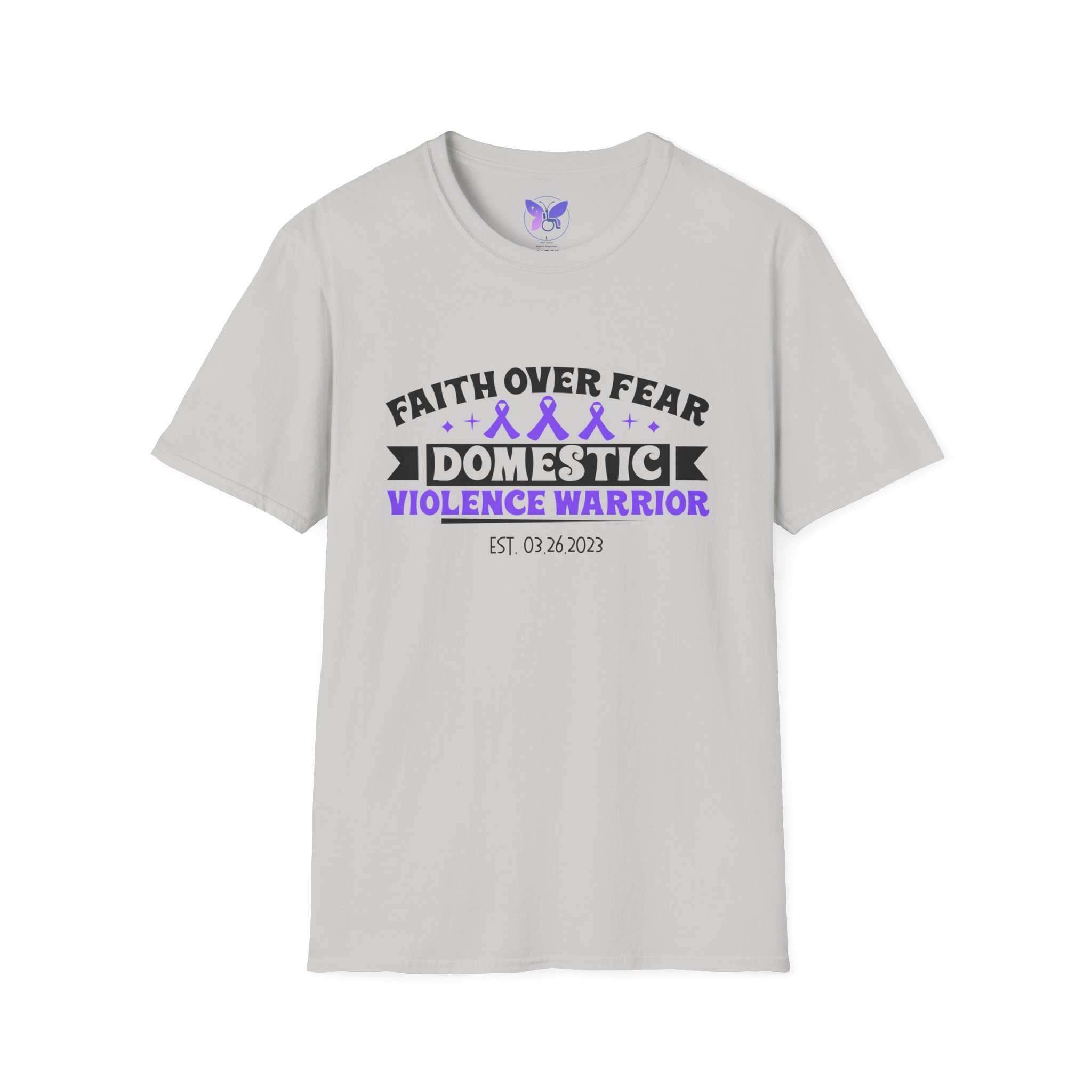 Personalized Domestic Violence Survivor T-Shirt, Awareness Tee, Warrior Shirt, Freedom Date, Milestone Tee, Unisex Softstyle Shirt
