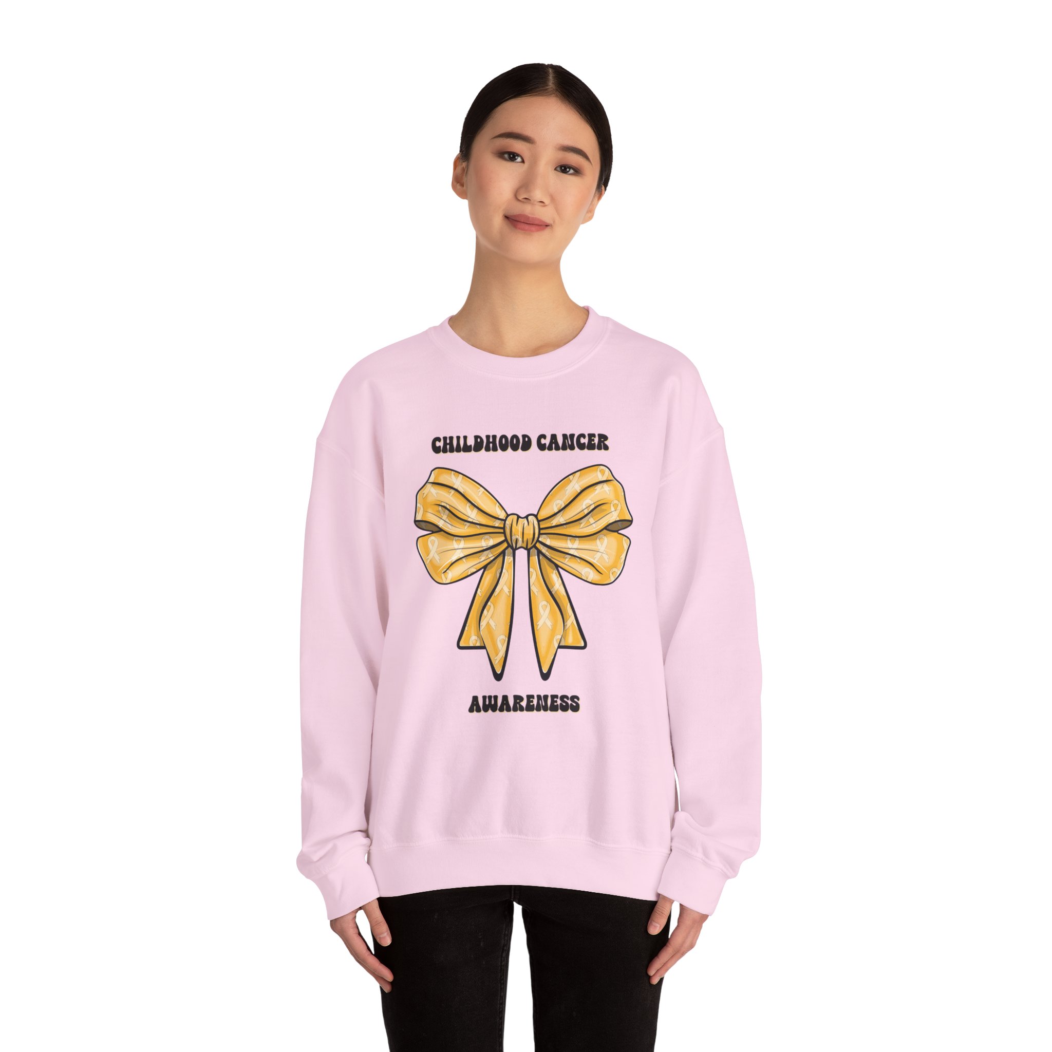 Childhood Cancer Gold Ribbon Sweatshirt -Awareness Sweatshirt, Advocacy Apparel, Fundraiser Gift, Cancer Awareness, Survivor Support - Image 20