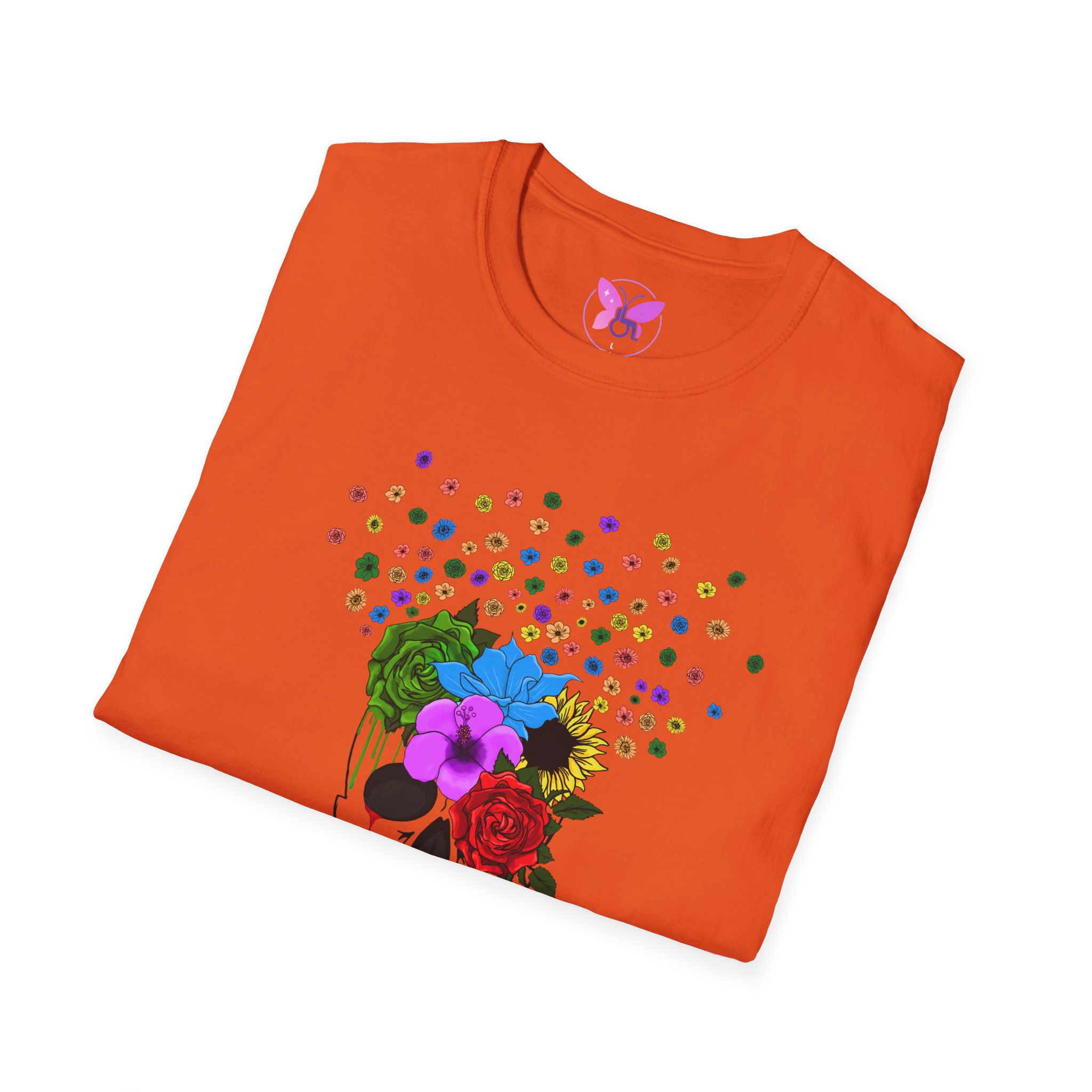 Can't Hide My Pride Skull LGBTQ Shirt -Queer Identity, Gay Pride, Inclusive Empowerment Tee, Self-Love and Acceptance - Image 8