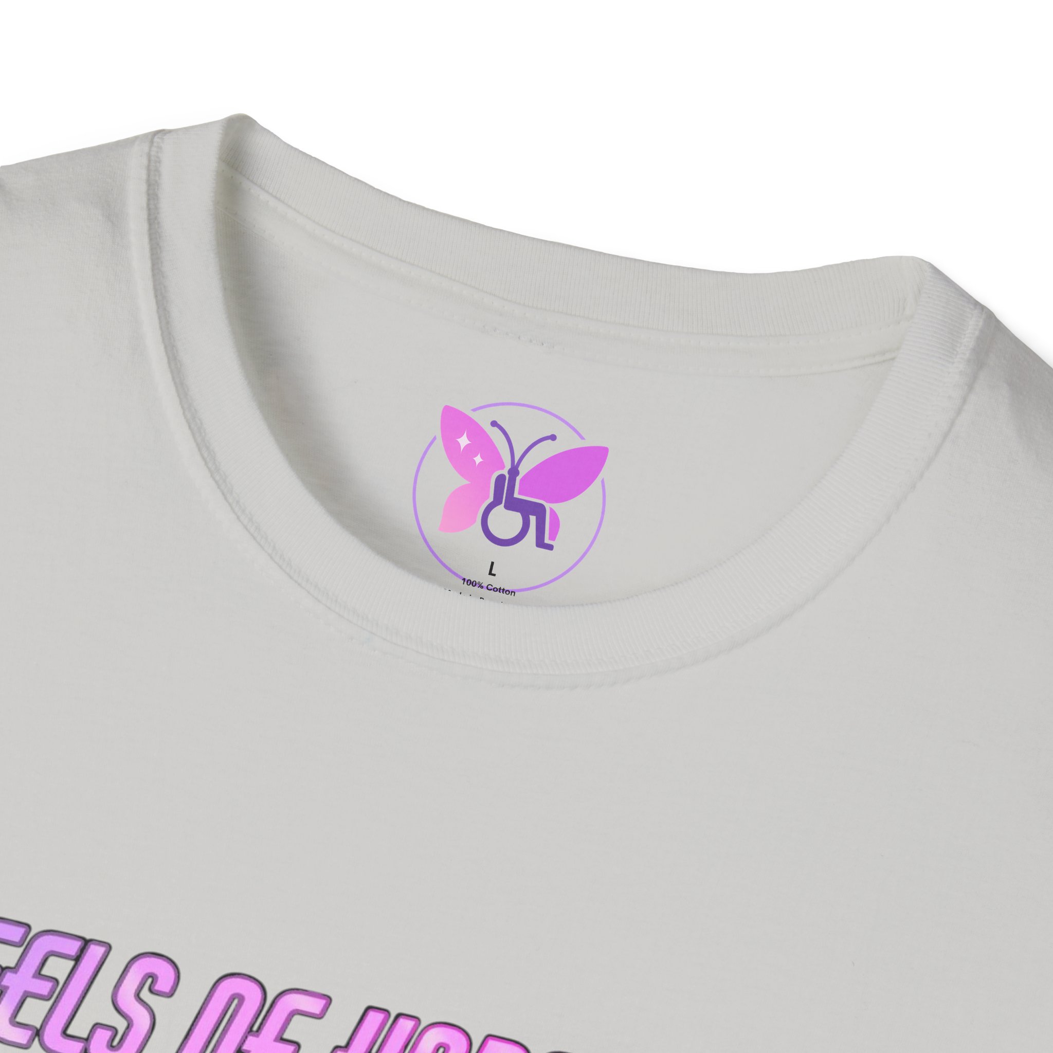 Wheels of Hope Unisex Softstyle T-Shirt, Inspirational Tee, Casual Wear, Gift for Friends, Everyday Comfort, Positive Vibes - Image 7