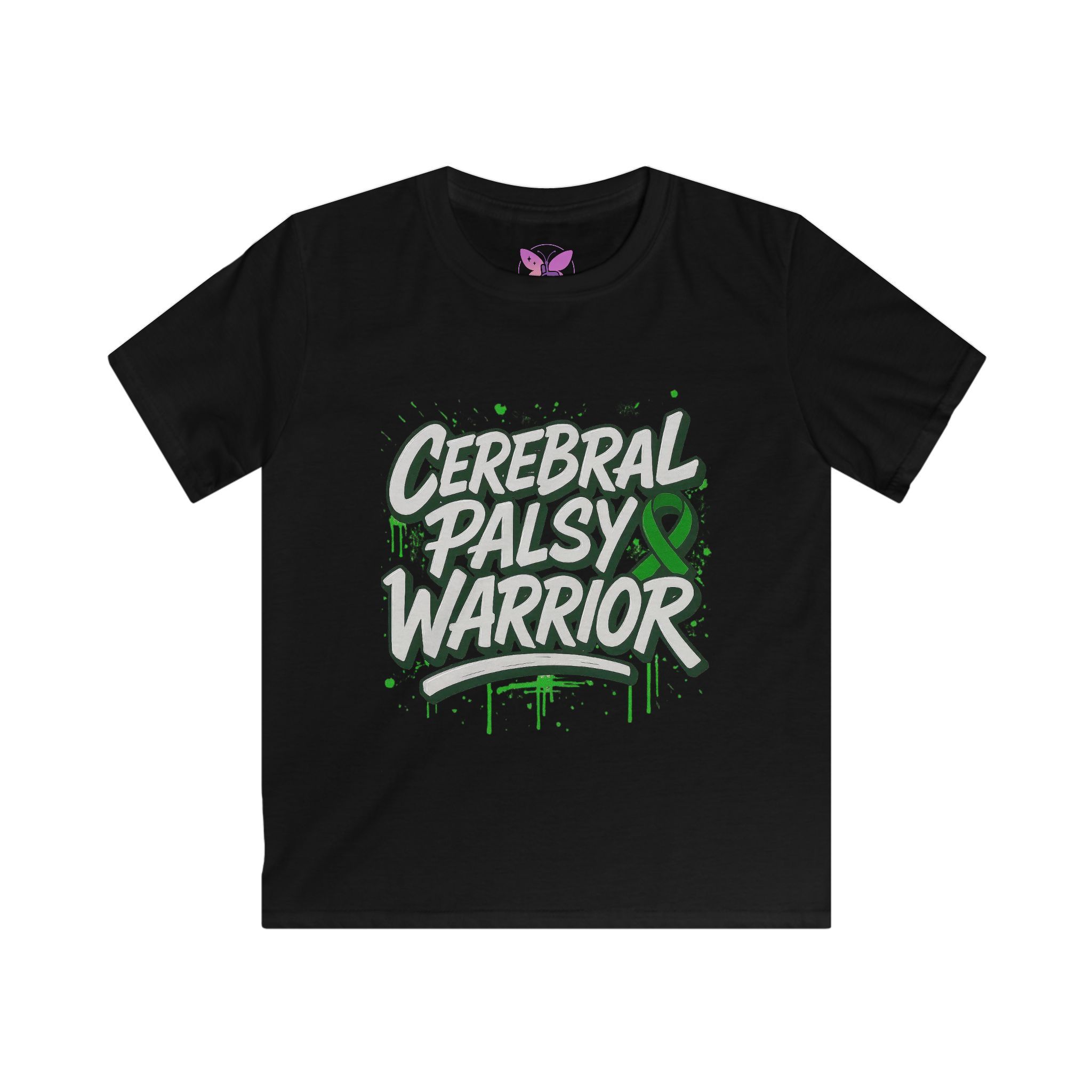 Kids Cerebral Palsy Warrior Tee | Graffiti Awareness Edition