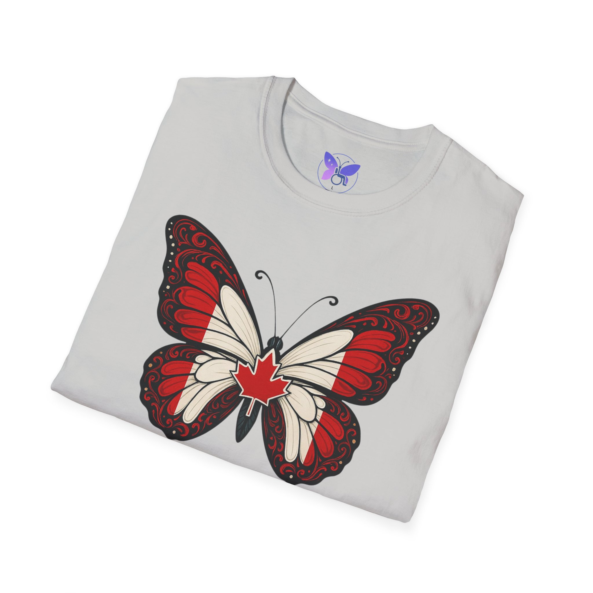 Unstoppable Wings Canada Flag Butterfly Shirt Unisex Canadian Flag Butterfly Tee Patriot Pride Empowerment Graphic Shirt Gift for Canadians - Image 8