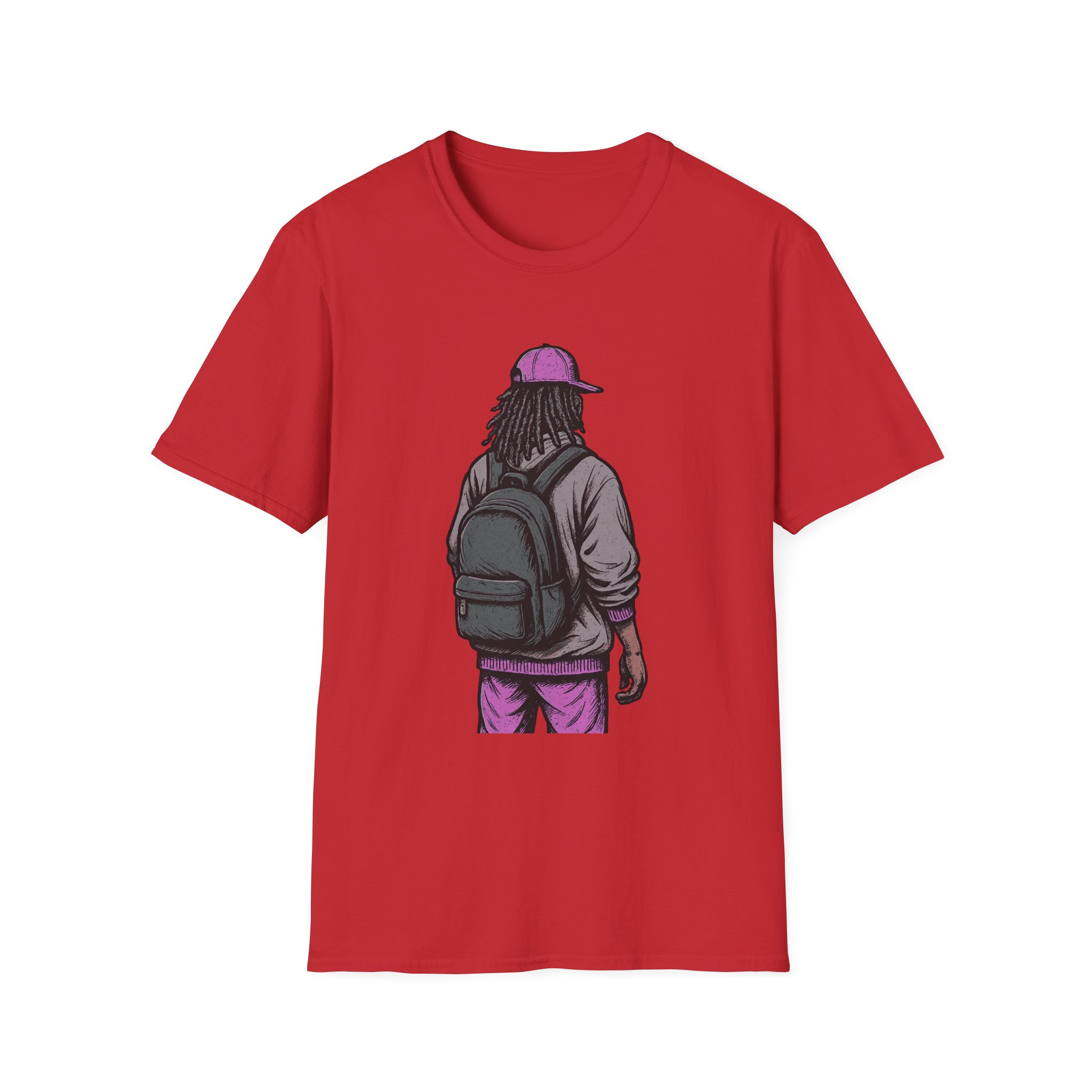 Dreadlocks Streetwear Graphic Tee Purple Cap Hoodie Backpack Urban Unisex Tee soft unisex cotton, Streetwear Lovers, Unisex Gift - Image 17