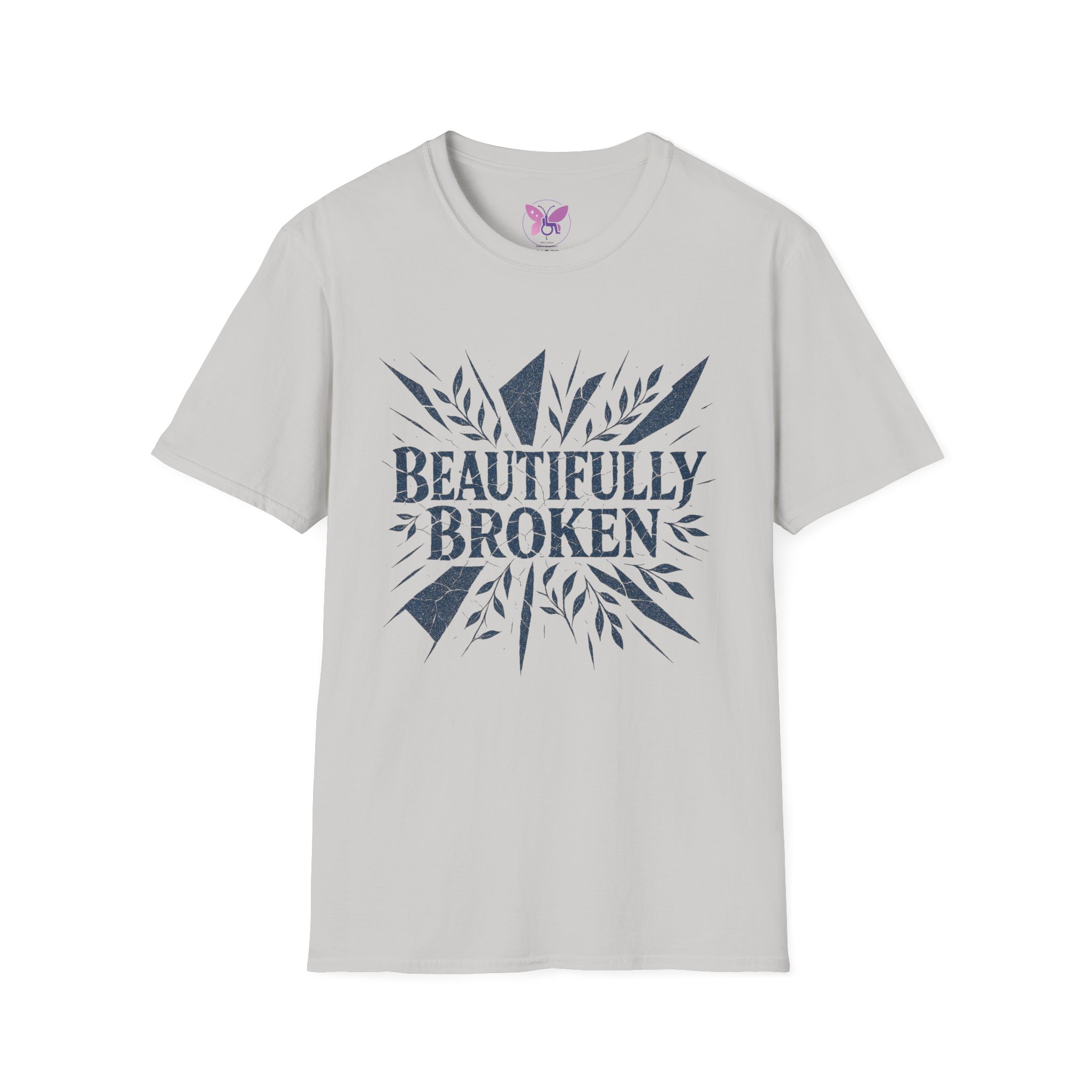 Beautifully Broken T-Shirt Inspirational Quote Tee, Empowerment Gift Promoting Self-love, Motivation and Mental Health Awareness. - Image 9