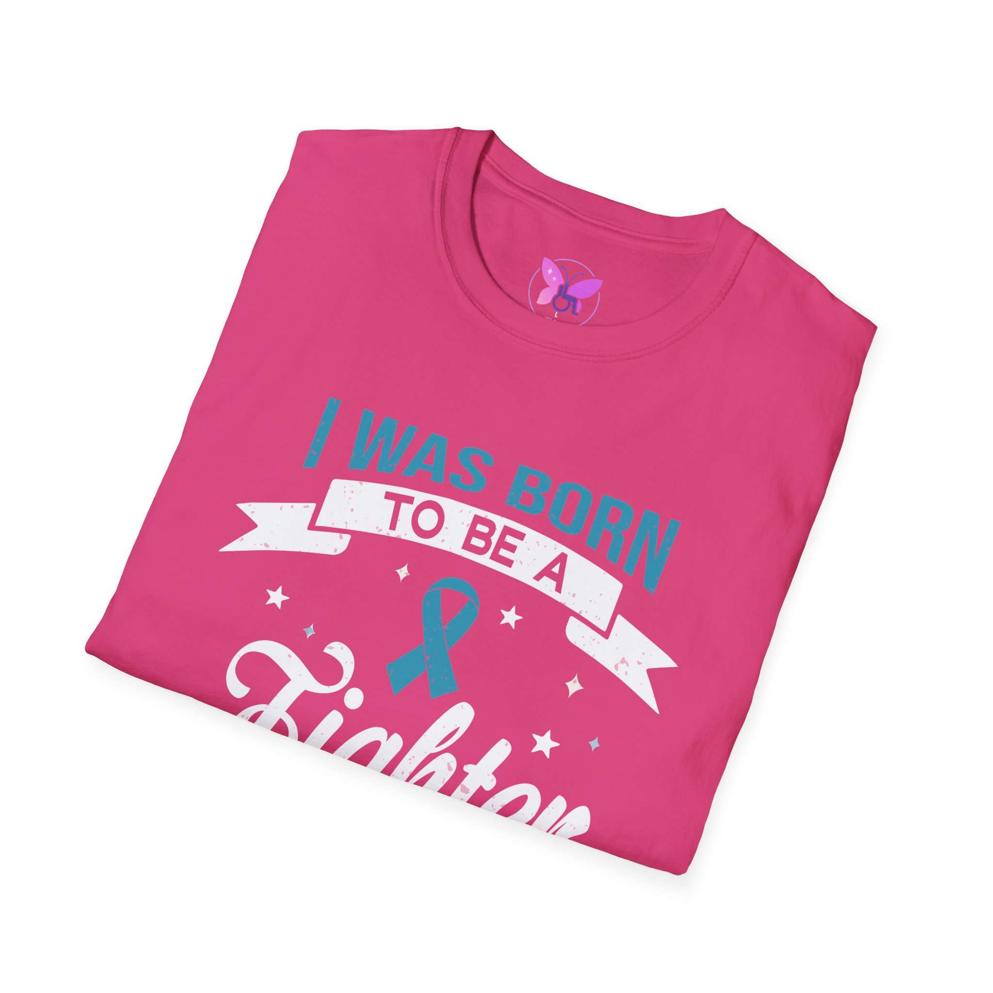 Ribbon Awareness T-Shirt Ovarian Cancer, Sexual Asault Motivational Fighter Unisex Tee| I | Resilience & Motivation Gift for Survivors - Image 24