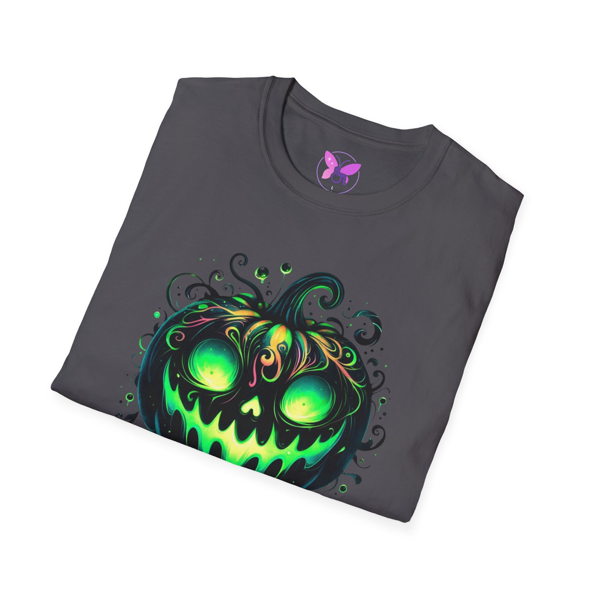 Halloween Glow Pumpkin T-Shirt Lets Get Lit Green Jack O Lantern Tee Spooky Funny Halloween Party Shirt Halloween Costume Top - Image 32