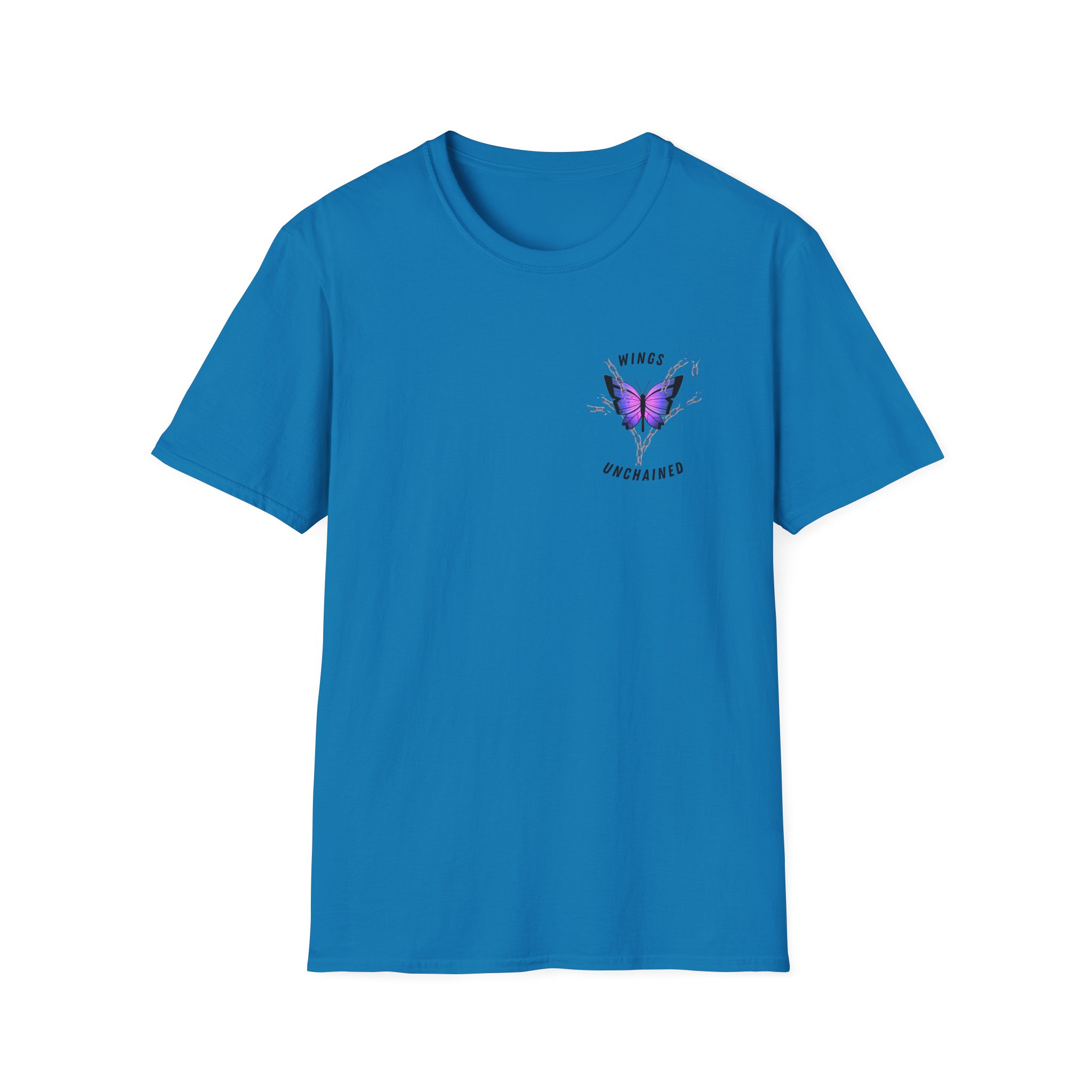 Butterfly Strength T-Shirt Wings Unchained Inspirational Tee, Empowerment , Motivational Gift, Resilient Tee, Surviour Tee, Purple Butterfly - Image 25