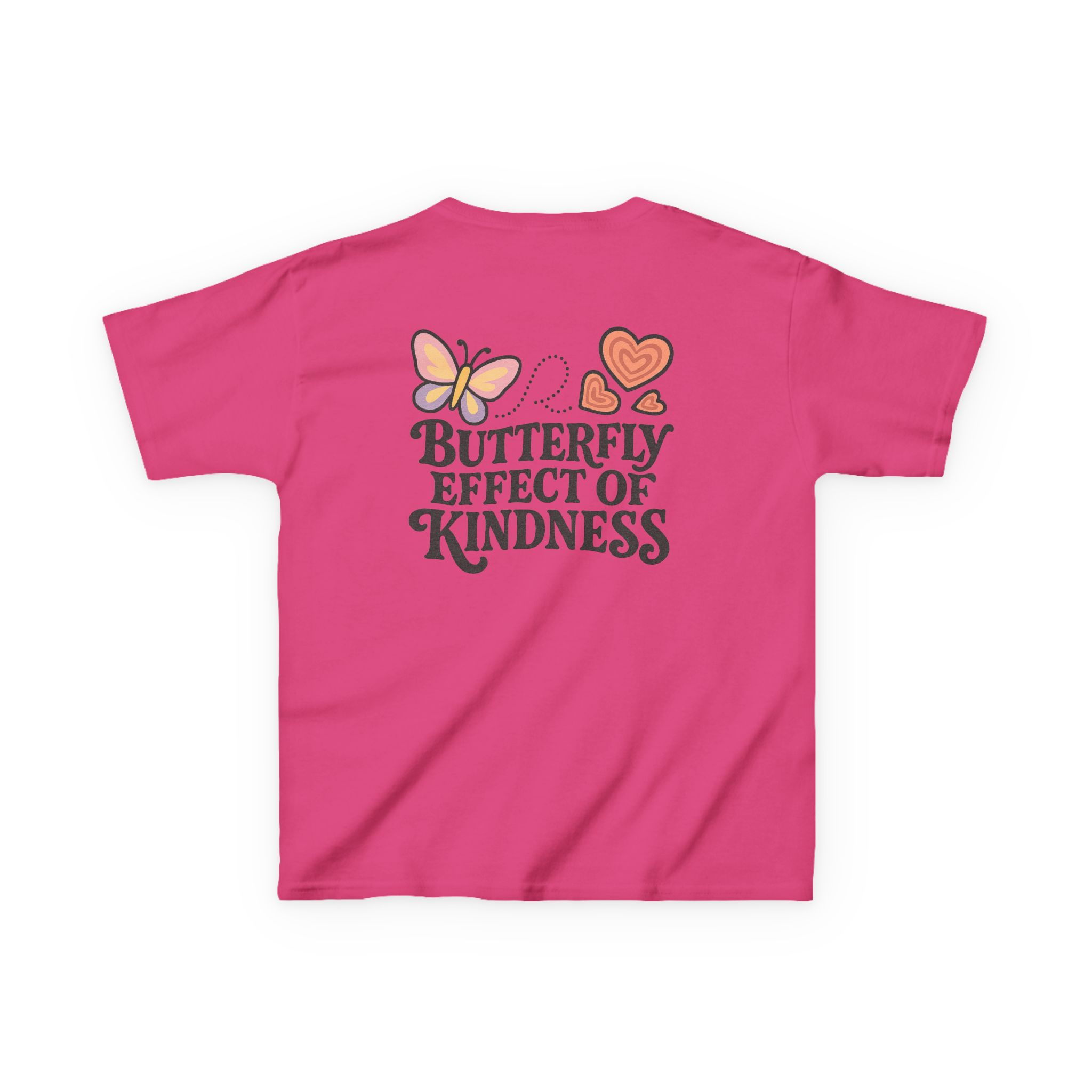 Kids Butterfly Effect of Kindness T-Shirt National Pink Shirt Day - Image 65
