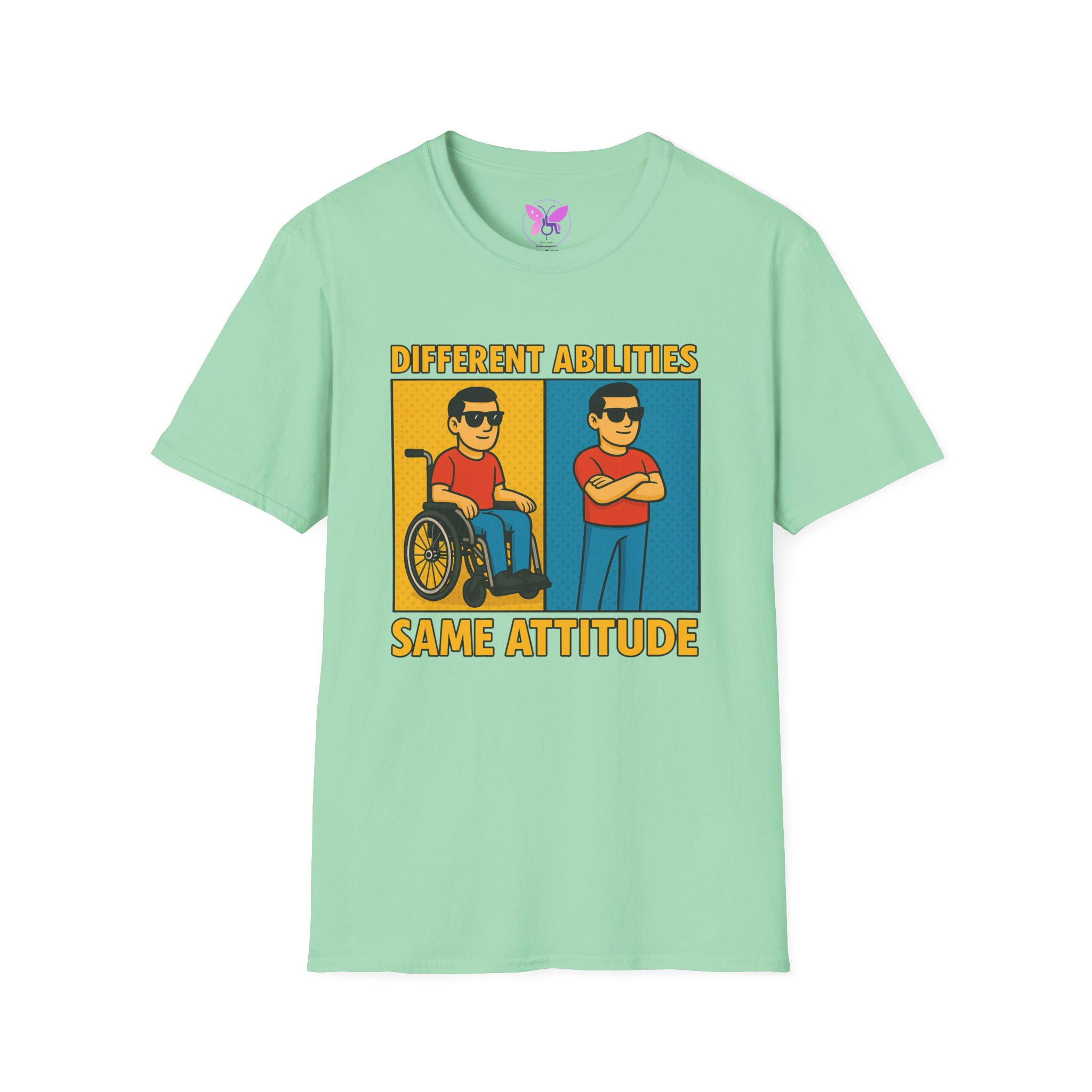 Different Abilities Same Attitude T-Shirt Disability Empowerment Tee Inclusive Unisex Shirt - Image 21