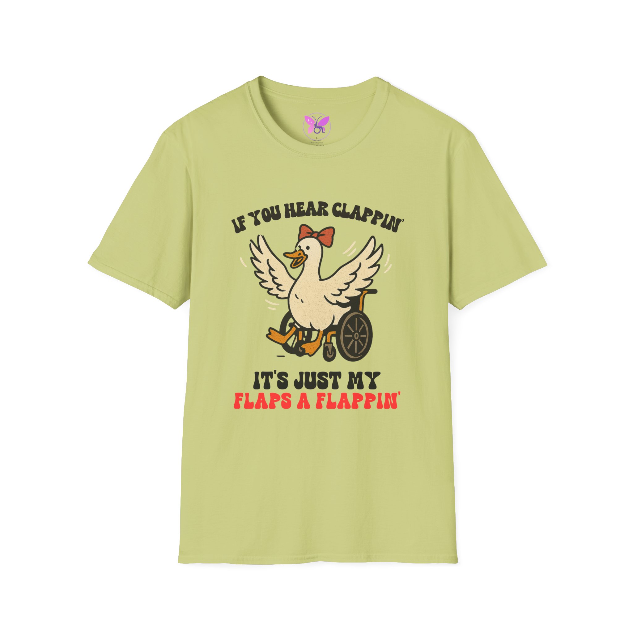 If You Hear Clapping It is Just My Flaps A Flapping Disability Humor Tee, wheelchair T-Shirt, Casual Wear, Gifts for disabled, Unisex Gift - Image 21