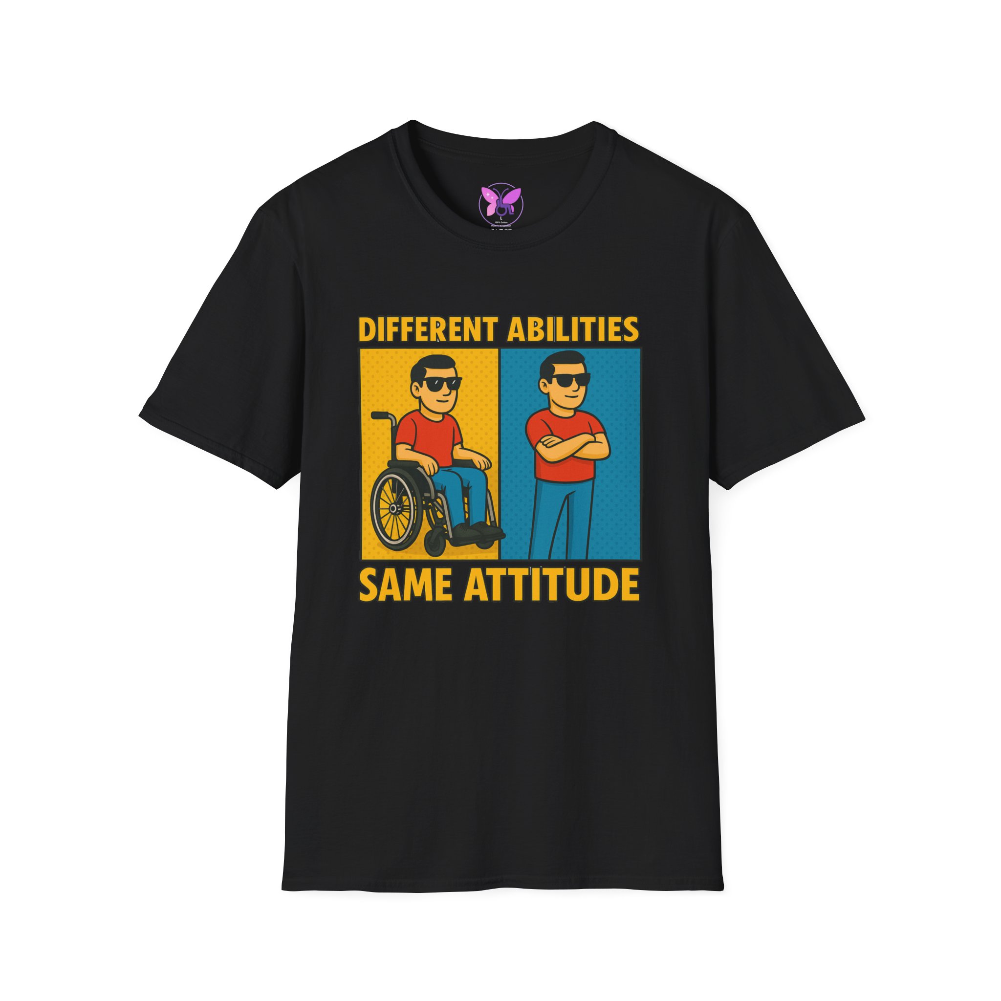 Different Abilities Same Attitude T-Shirt Disability Empowerment Tee Inclusive Unisex Shirt - Image 5