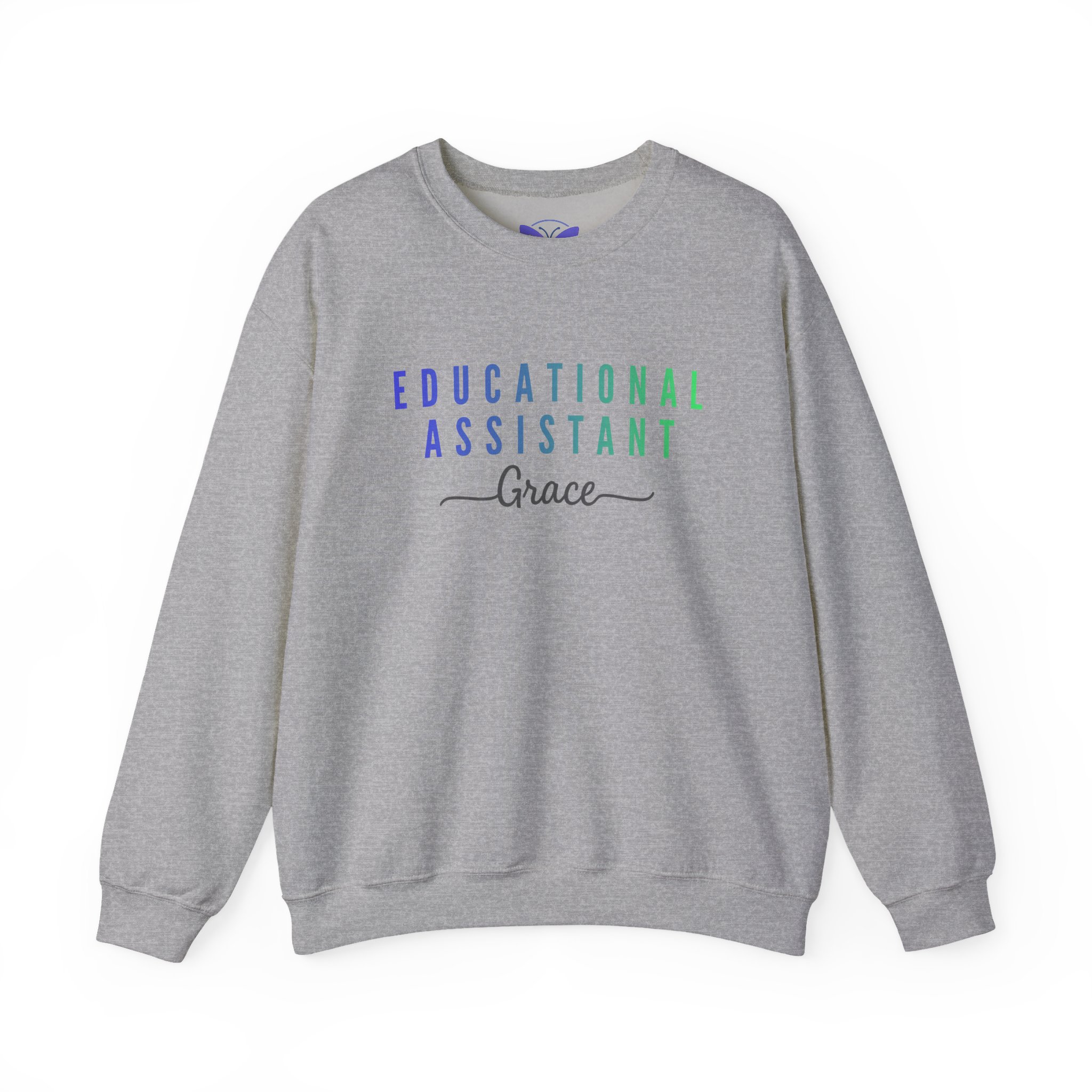 Personalized Educational Assistant Teacher Custom Assistant Teacher Crewneck, Back to School Sweater Teacher Appreciation - Image 9