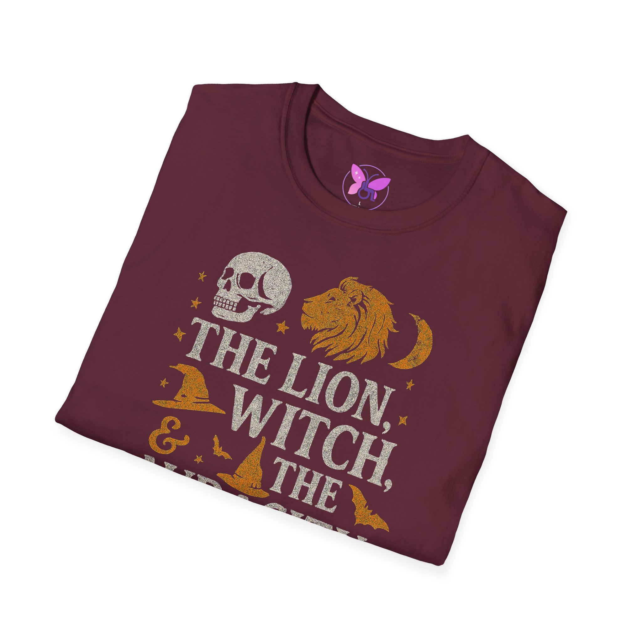 The Lion, The Witch, and the Audacity of This Bitch Shirt Funny Teacher Halloween Shirt, Book Quote Unisex Tee, Sassy Adult Teacher Gift - Image 8