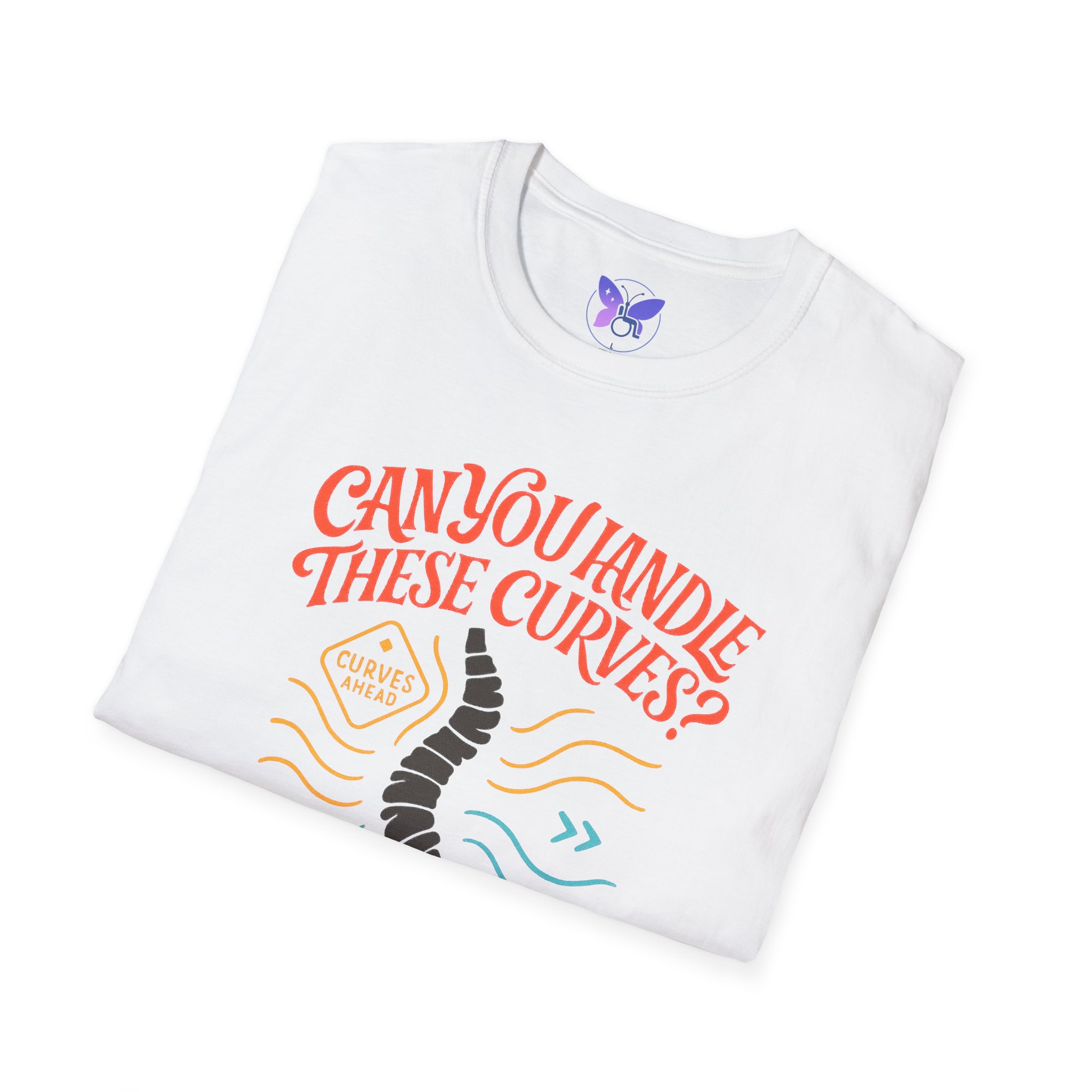 Scoliosis Awareness Can You Handle These Curves Shirt Funny Spine Tee Disability Humor Medical Condition Awareness Graphic T Shirt - Image 4