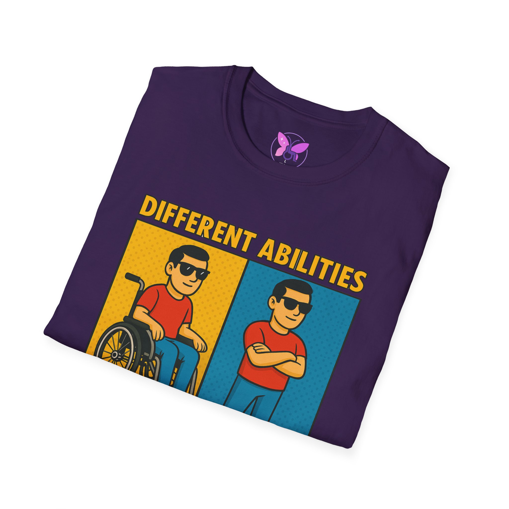 Different Abilities Same Attitude T-Shirt Disability Empowerment Tee Inclusive Unisex Shirt - Image 36