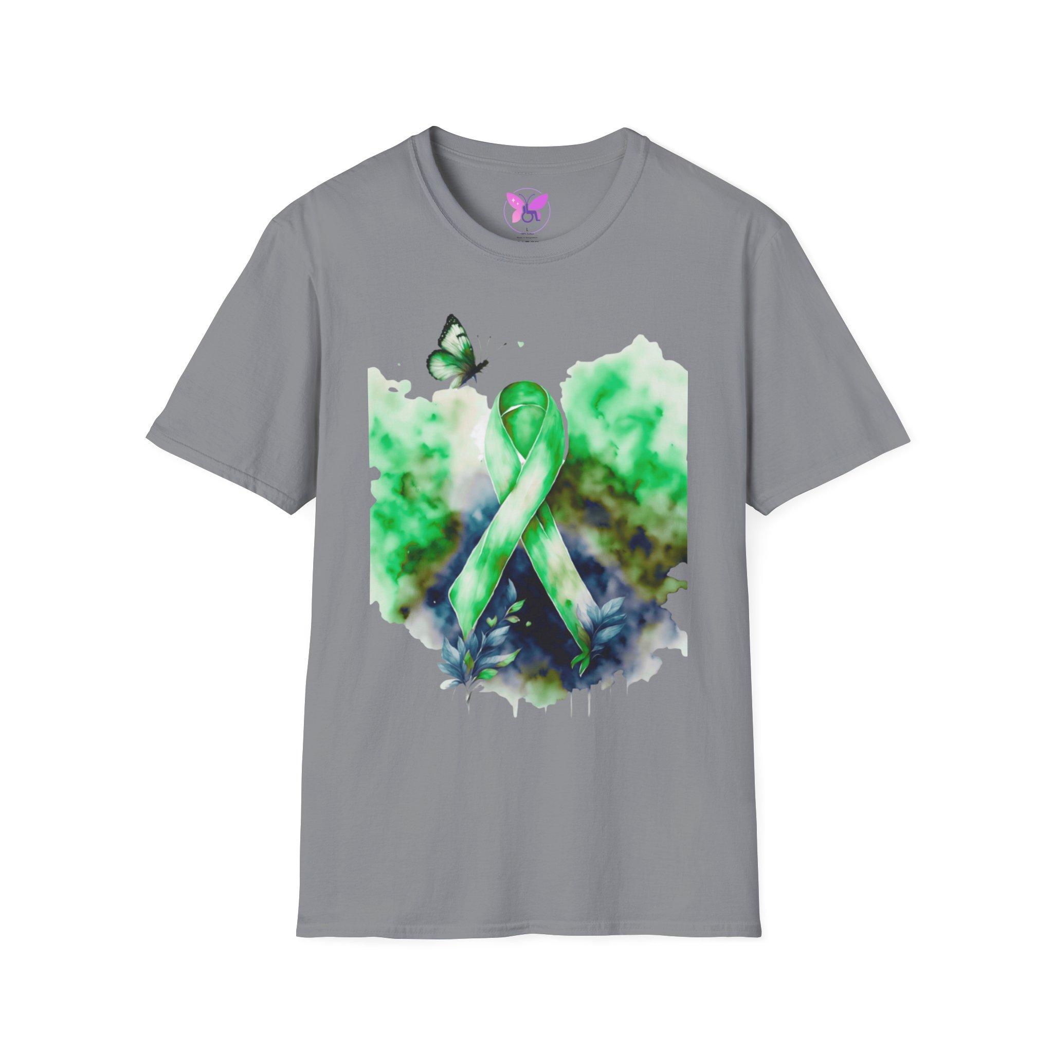 Cerebral Palsy Awareness T-Shirt Green Ribbon Butterfly Tee for Support, Disability Pride Unisex T-Shirt Gift for Campaign t-shirt - Image 17