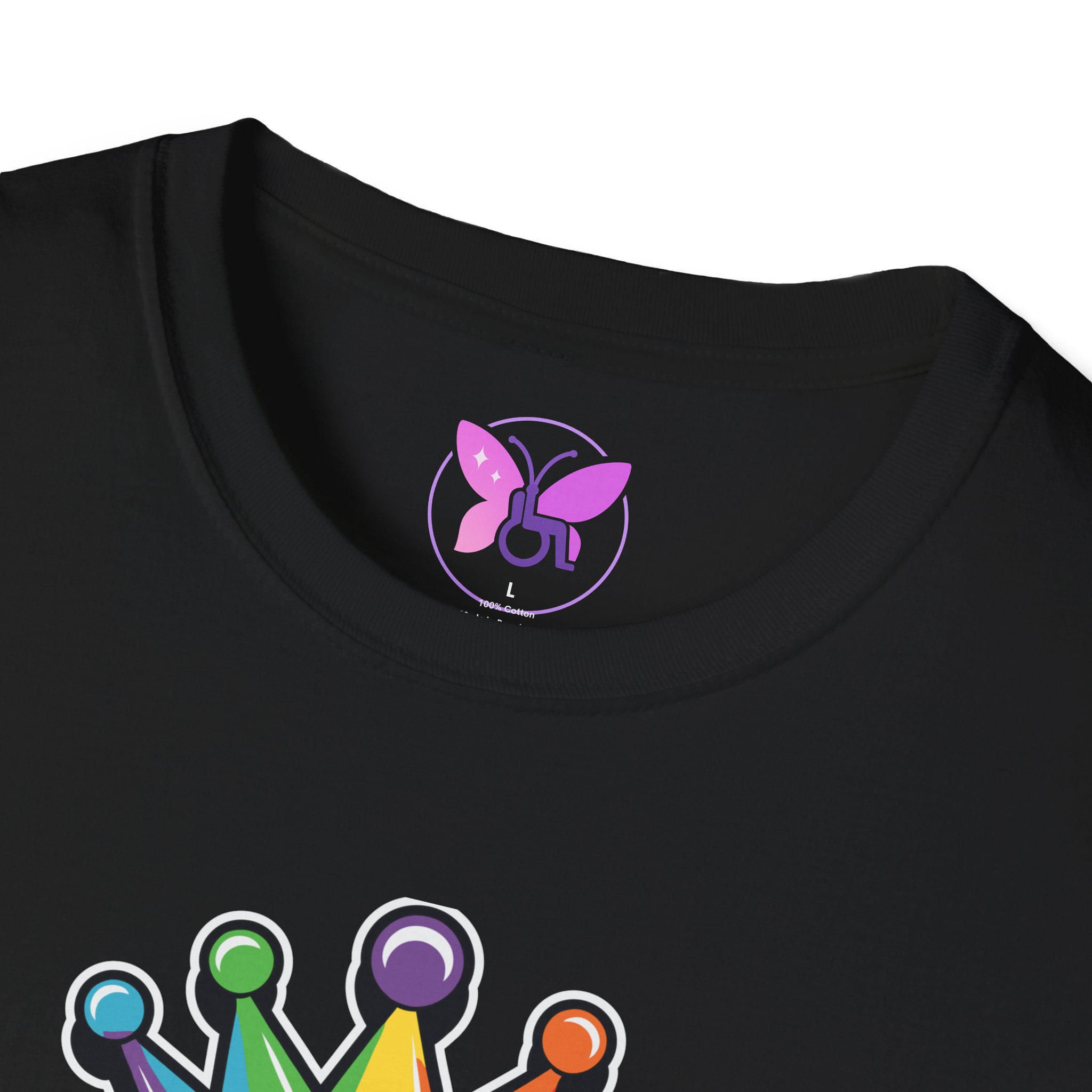 Pride Queen LGBTQ+ Unisex Softstyle T-Shirt, Inspirational Tee, Casual Wear, Gift for Friends, Everyday Comfort, Positive Vibes - Image 7