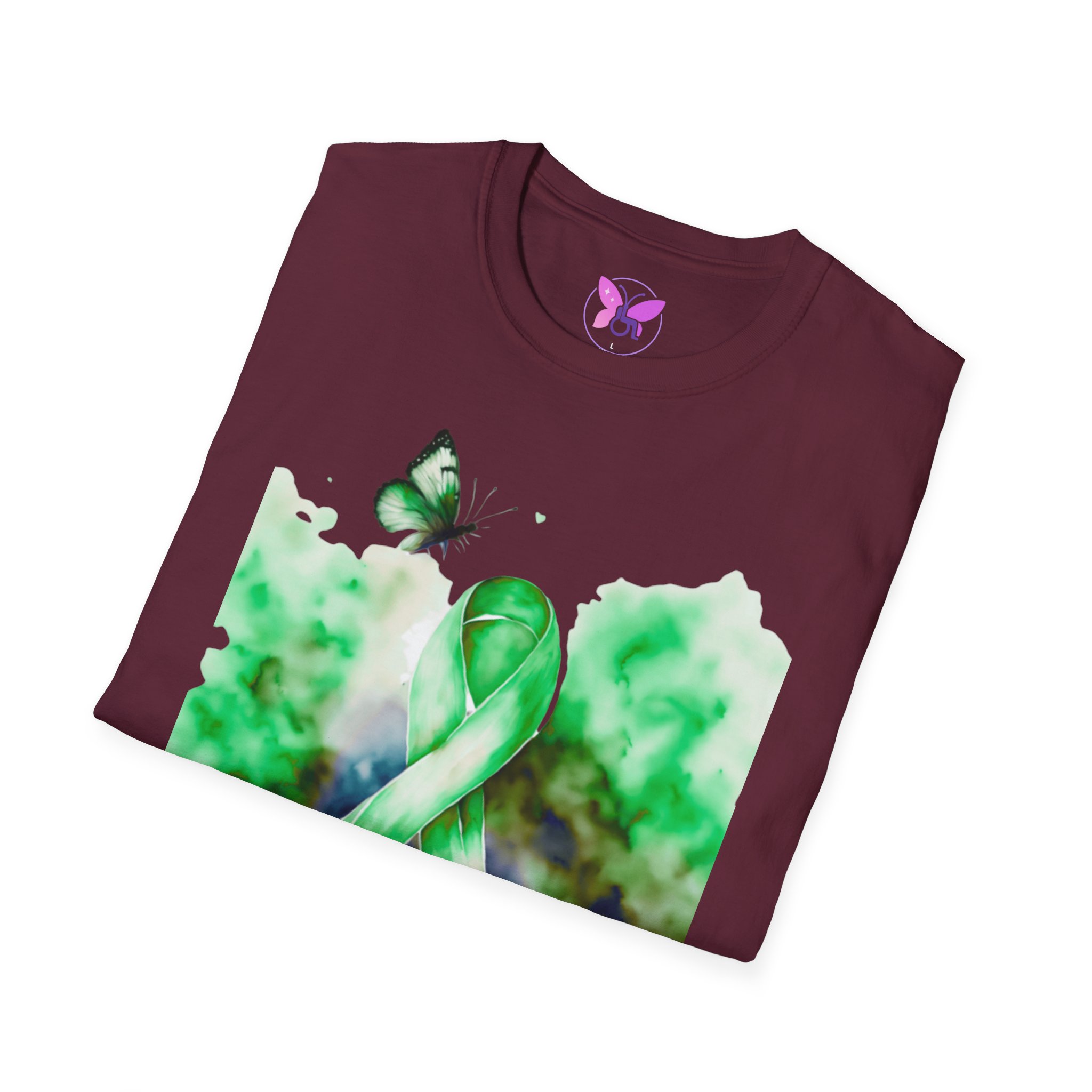 Cerebral Palsy Awareness T-Shirt Green Ribbon Butterfly Tee for Support, Disability Pride Unisex T-Shirt Gift for Campaign t-shirt - Image 12