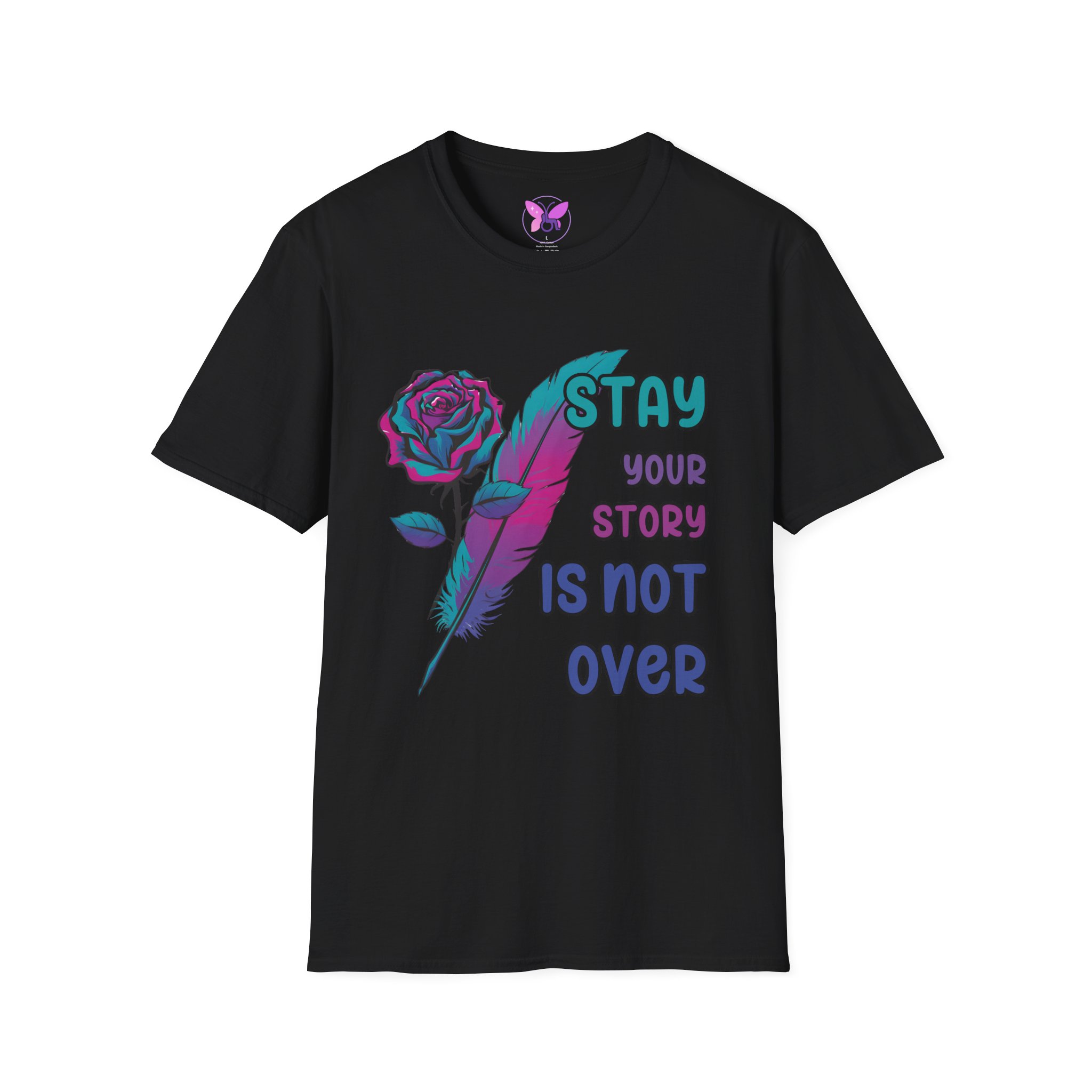 Your Story Is Not Over Suicide Awareness Prevention T-Shirt, Inspirational Tee, Resilience Tee, Survior Gift, Talk About It, Positive Vibes - Image 5