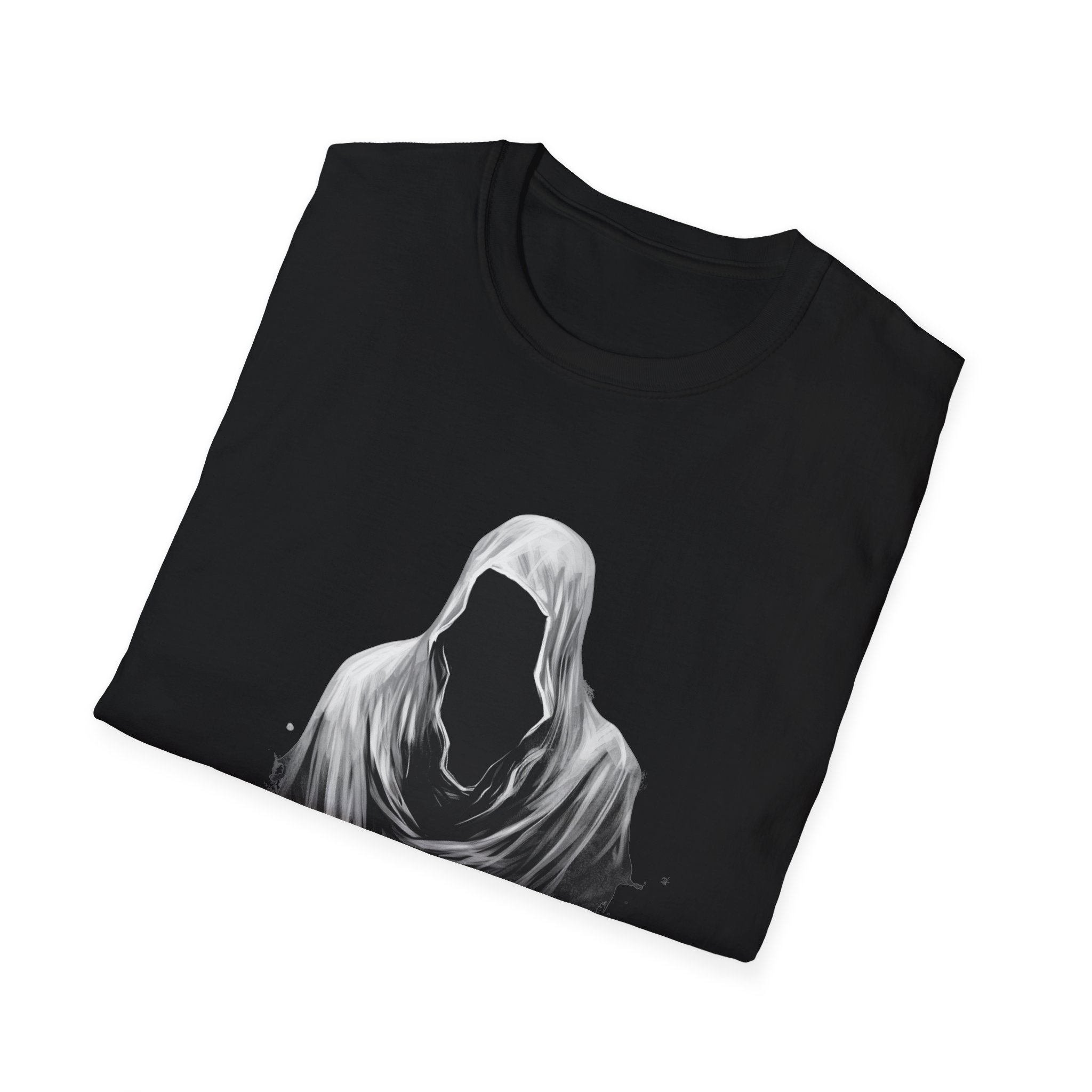 Hooded Void Graphic Tee Gothic Horror Dripping Cloak T Shirt, Streetwear, Dark Fantasy Apparel Spooky Tee Halloween Shirt Gift For Goth - Image 8